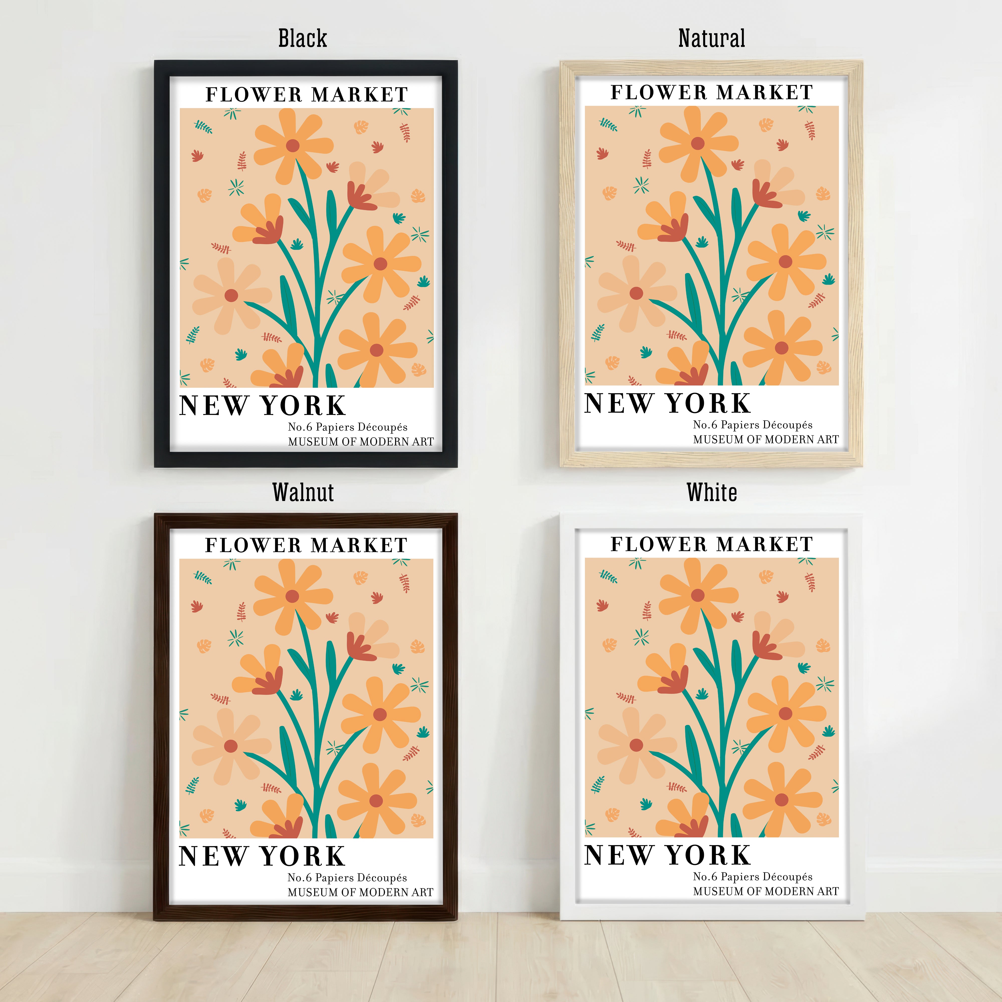 New York Flower Market Art Print