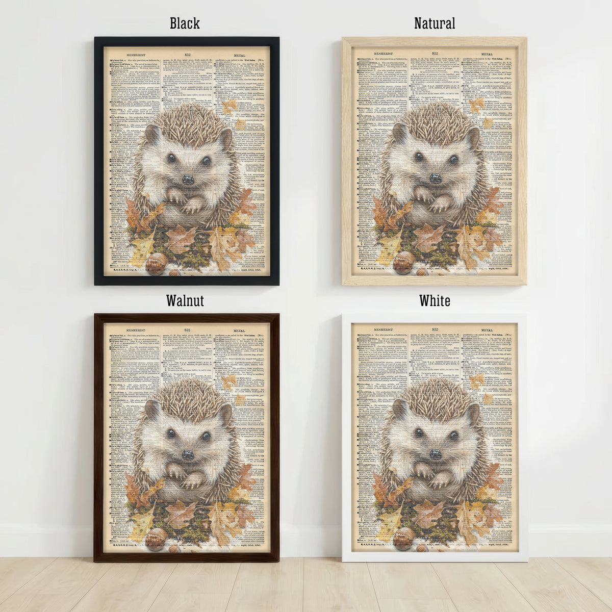 Vintage Fox Dictionary Art Print
