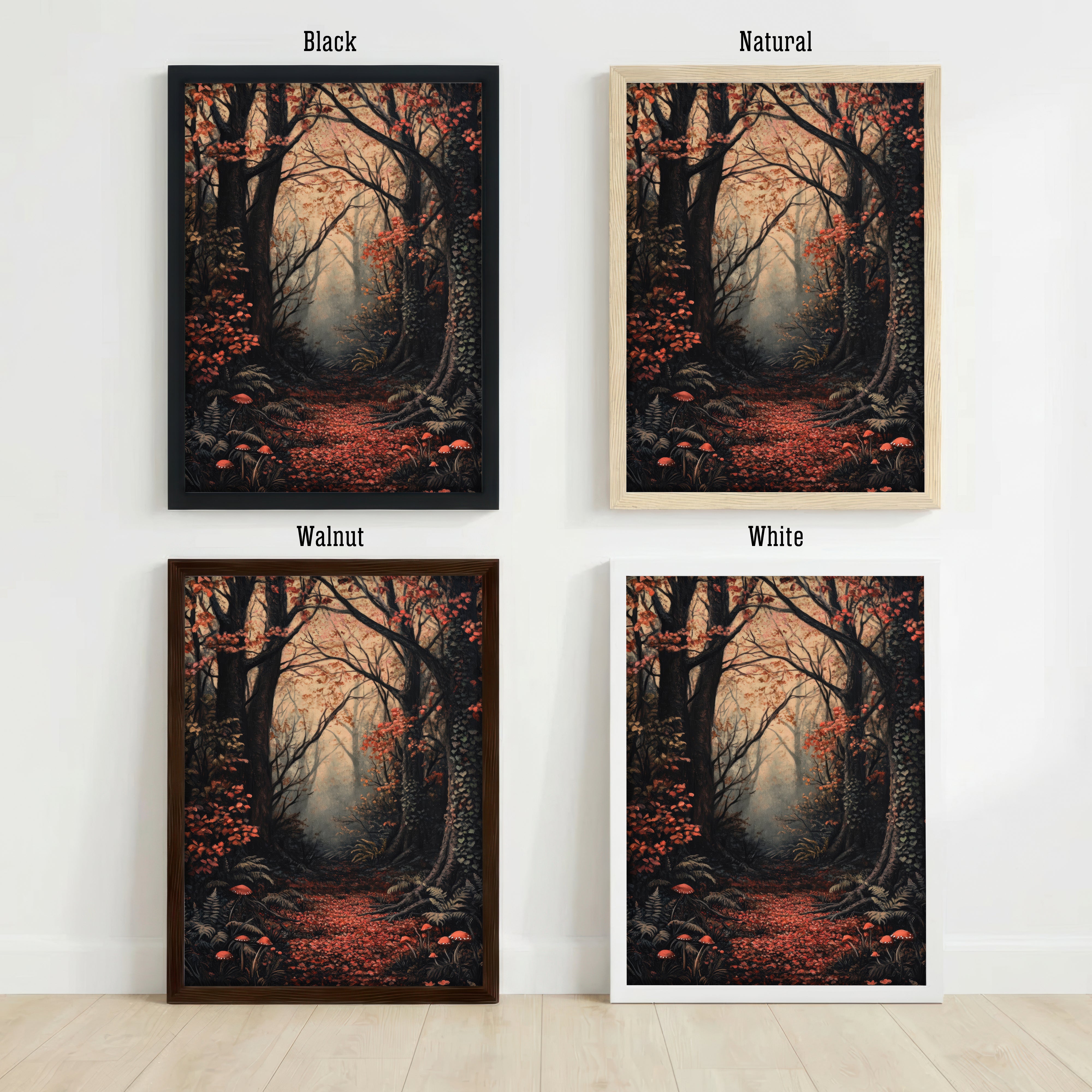 Enchanted Autumn Forest Art Print