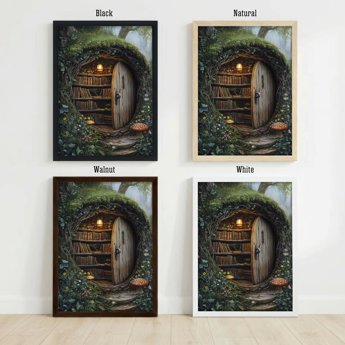 Enchanted Tree Hollow Library Art Print