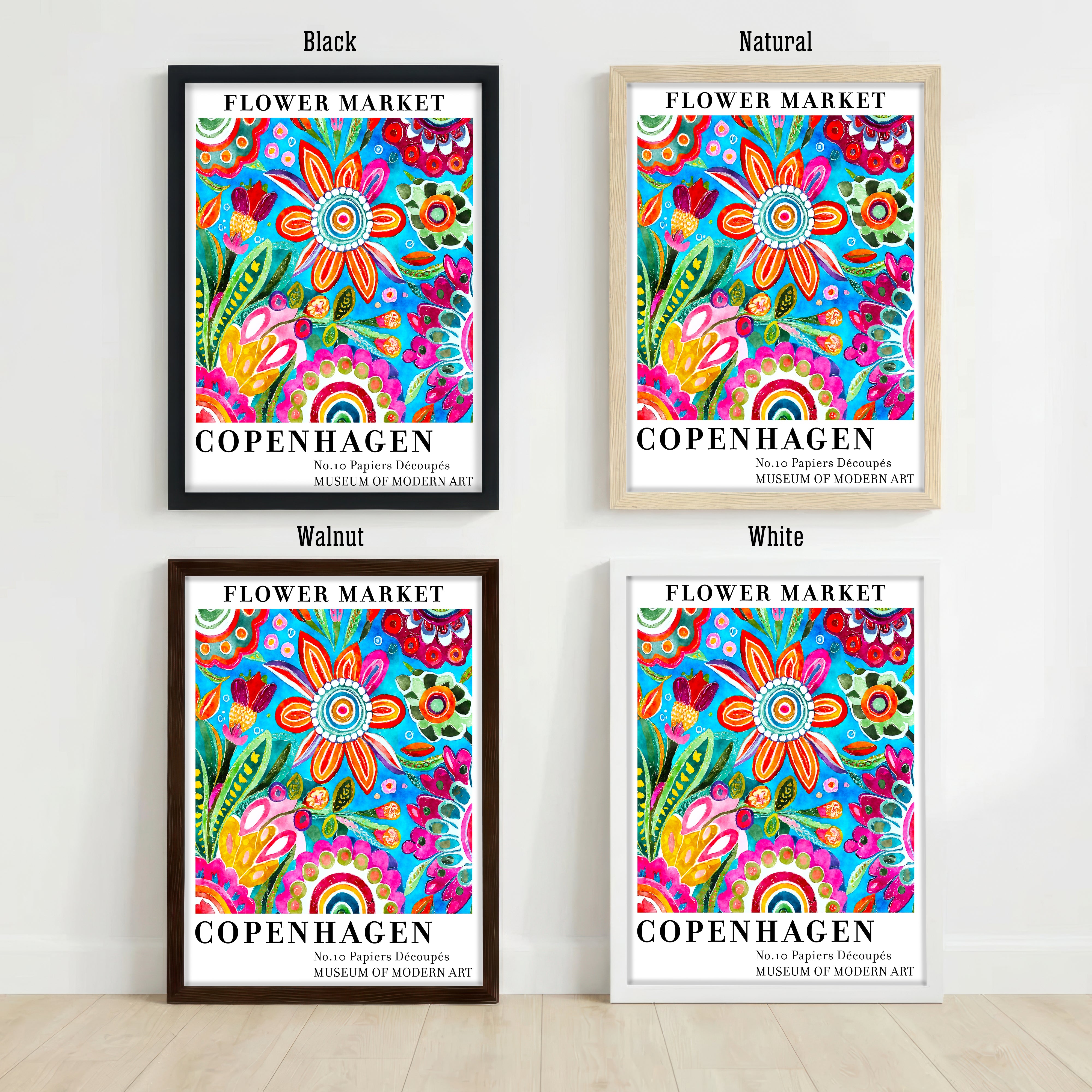 Copenhagen Flower Market Art Print