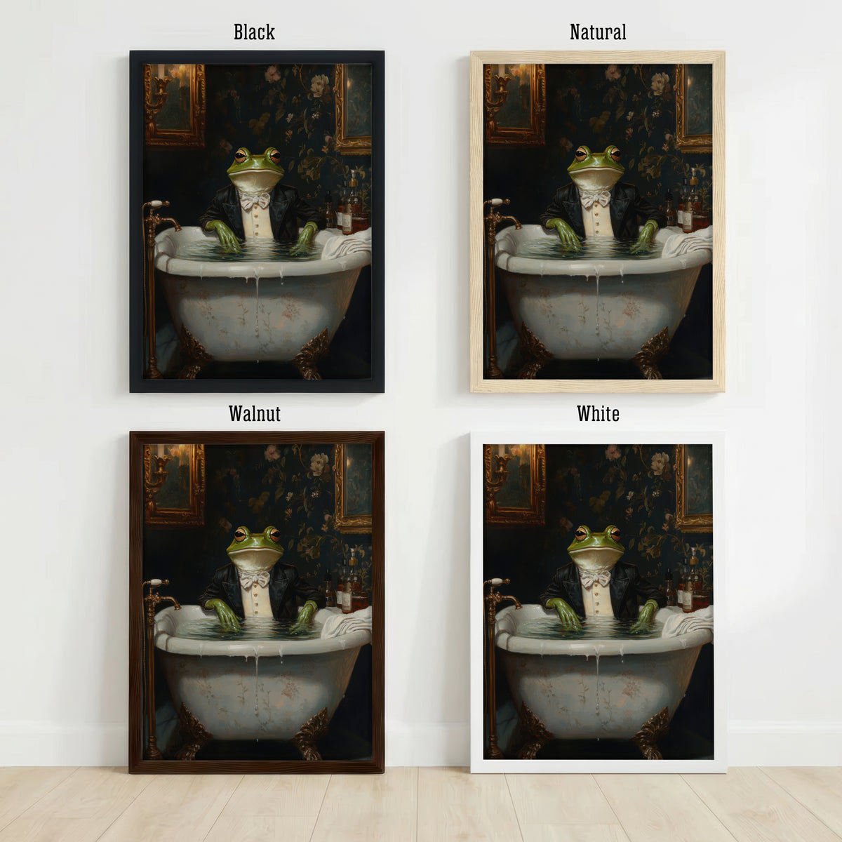 Frog in Tuxedo Art Print