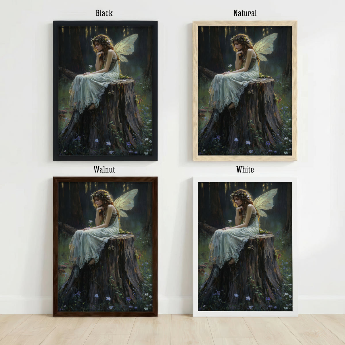 Forest Fairy Woman Art Print