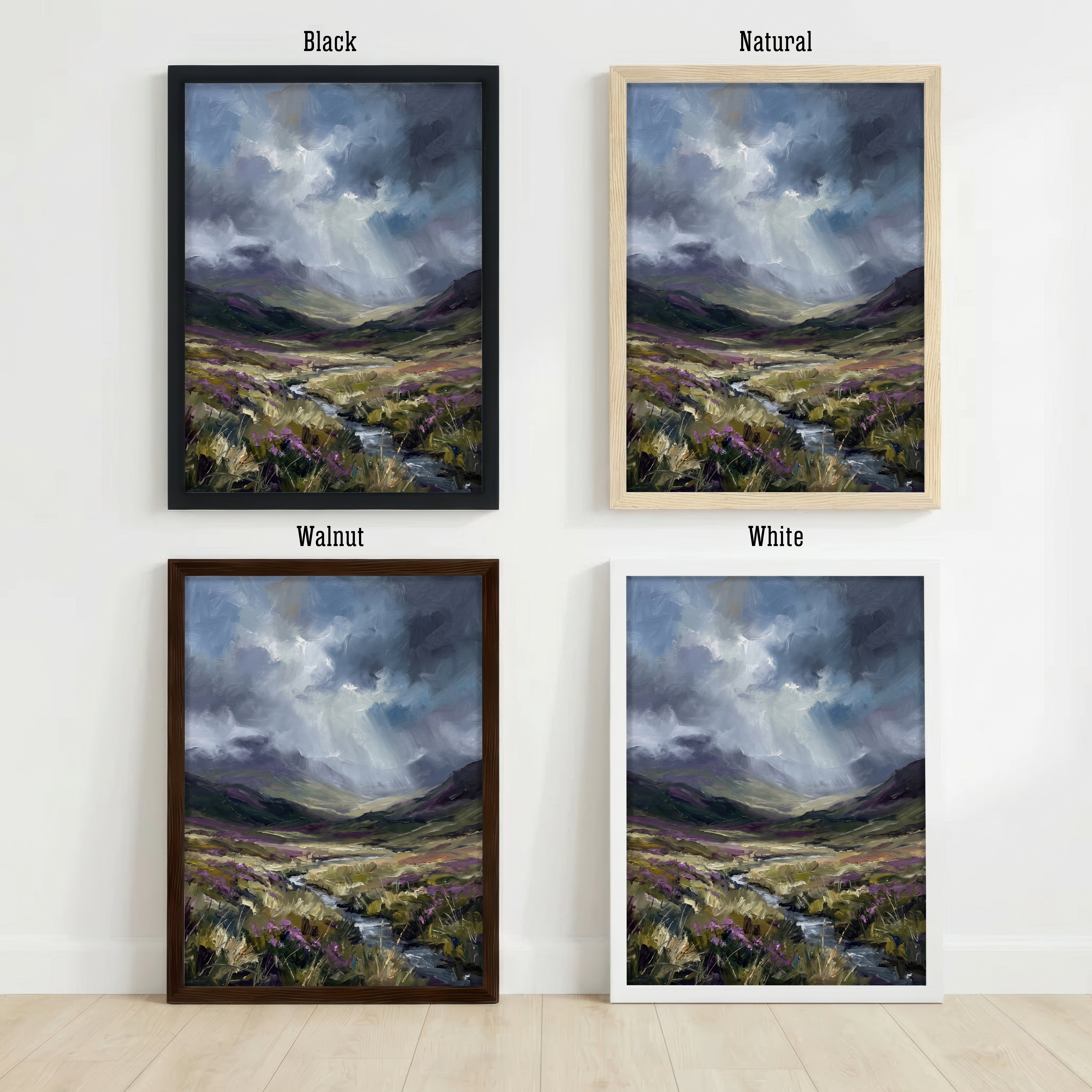 Moody Mountain Valley Art Print