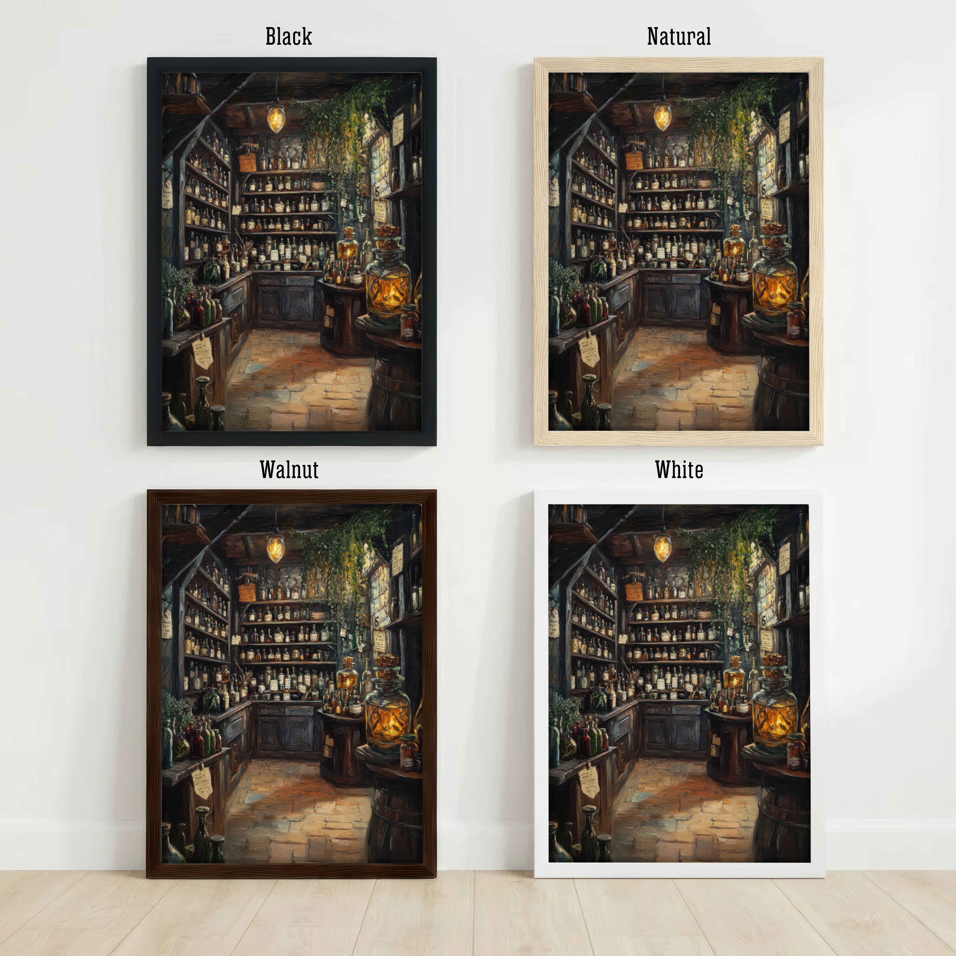Moody Apothecary Shop Art Print