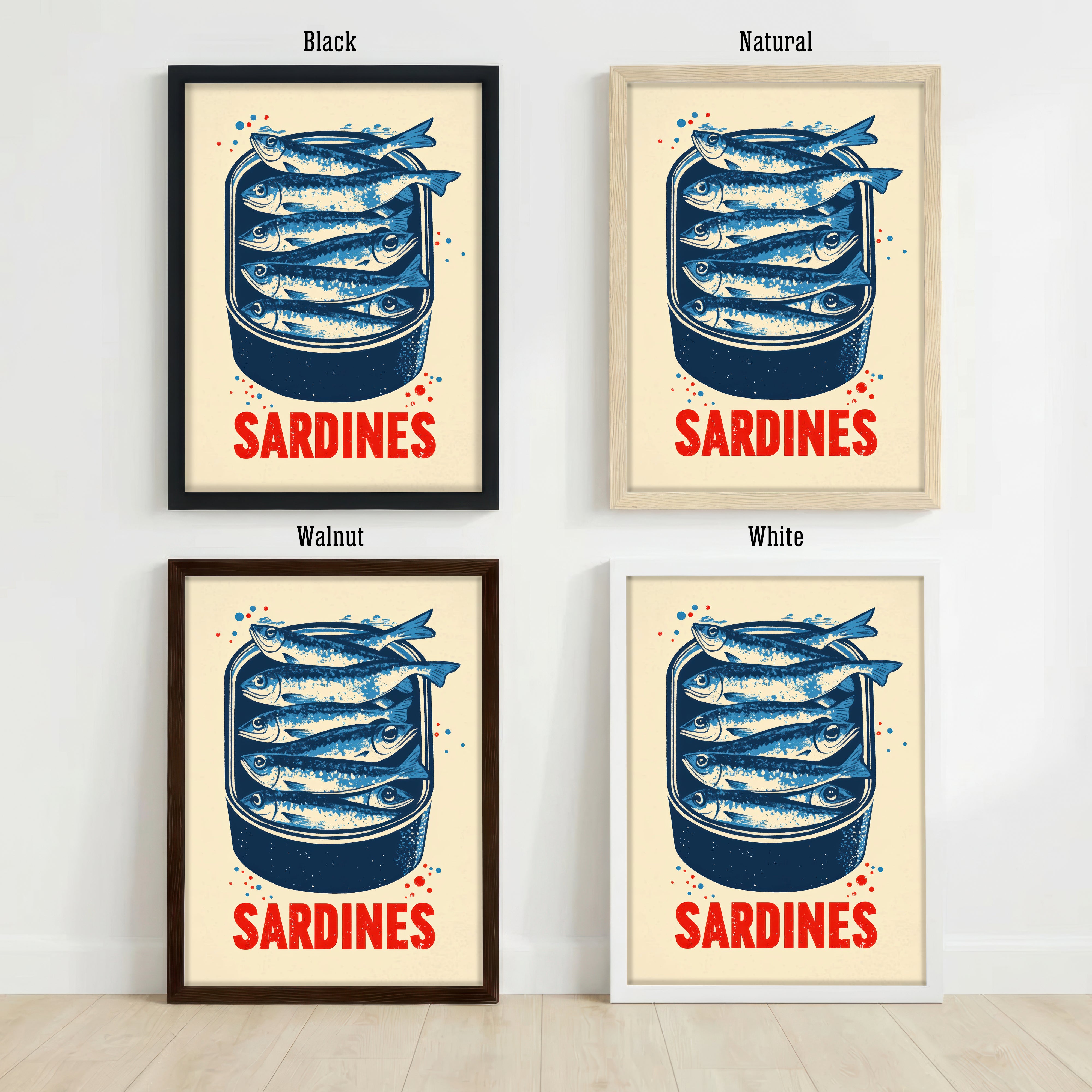 Vintage Sardines Tin Art Print