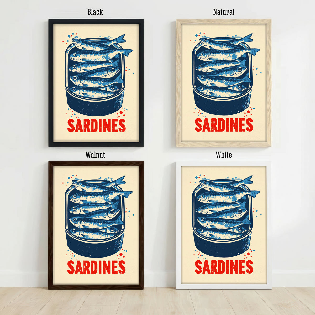 Vintage Sardines Tin Art Print