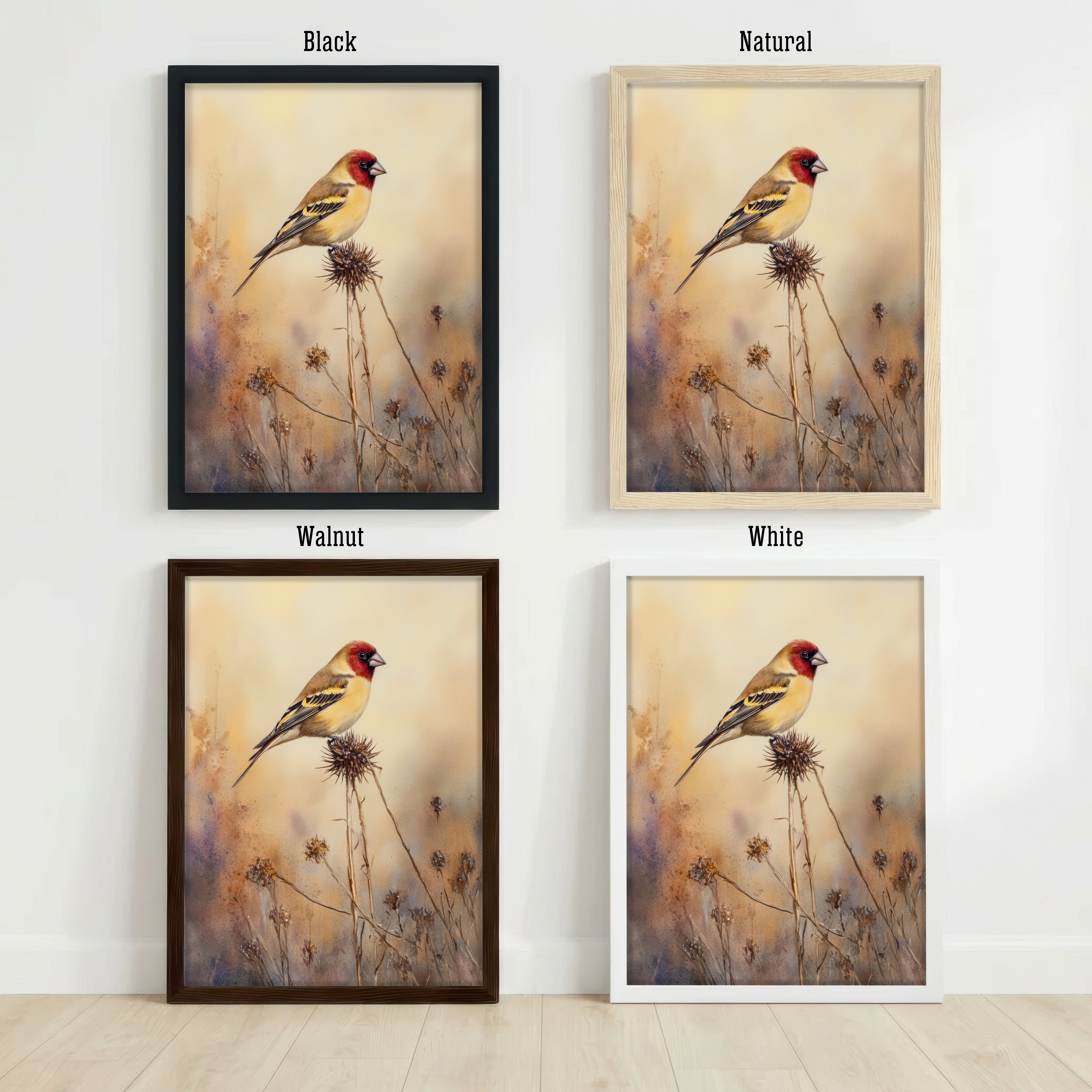 Goldfinch Watercolour Art Print