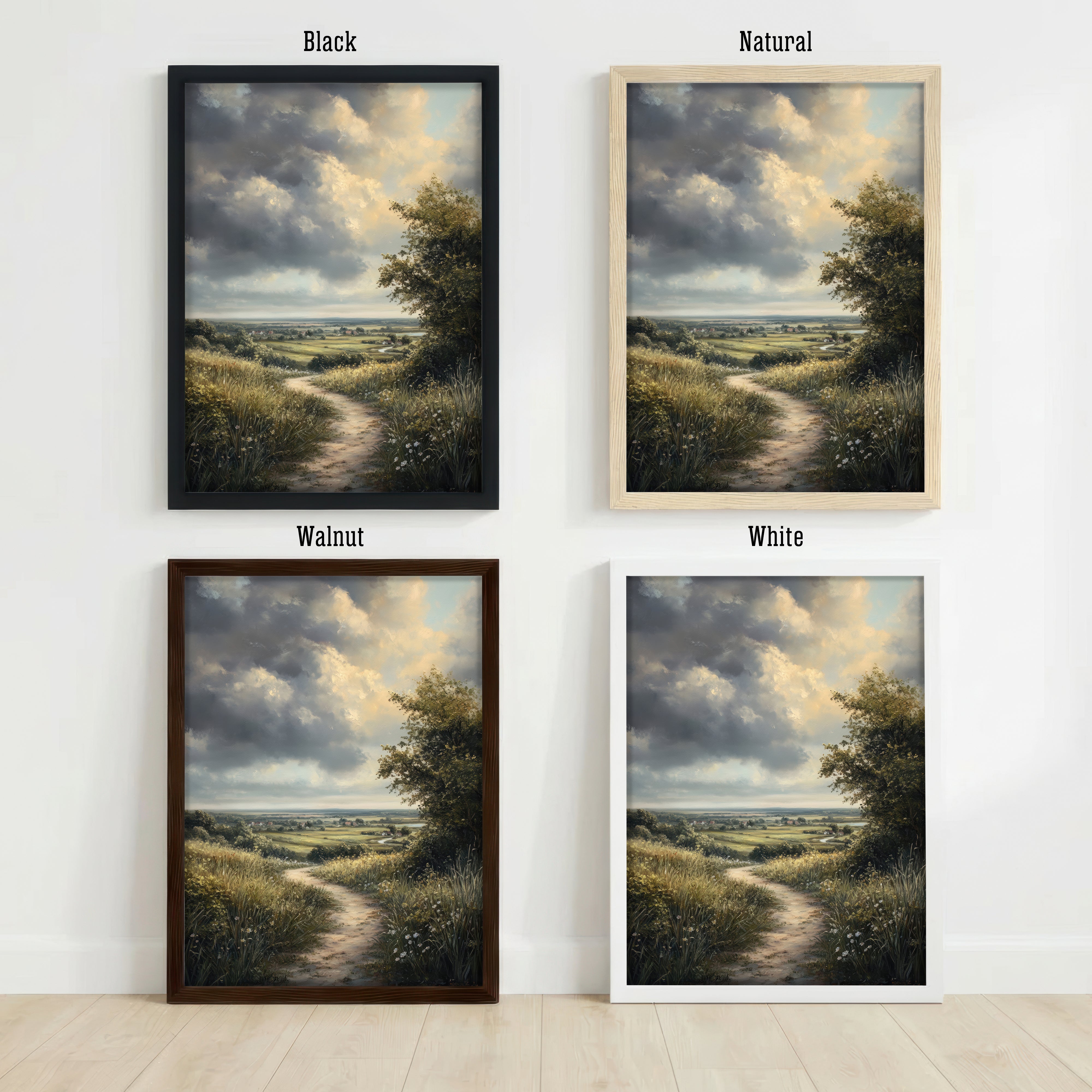 Pastoral Countryside Landscape Art Print