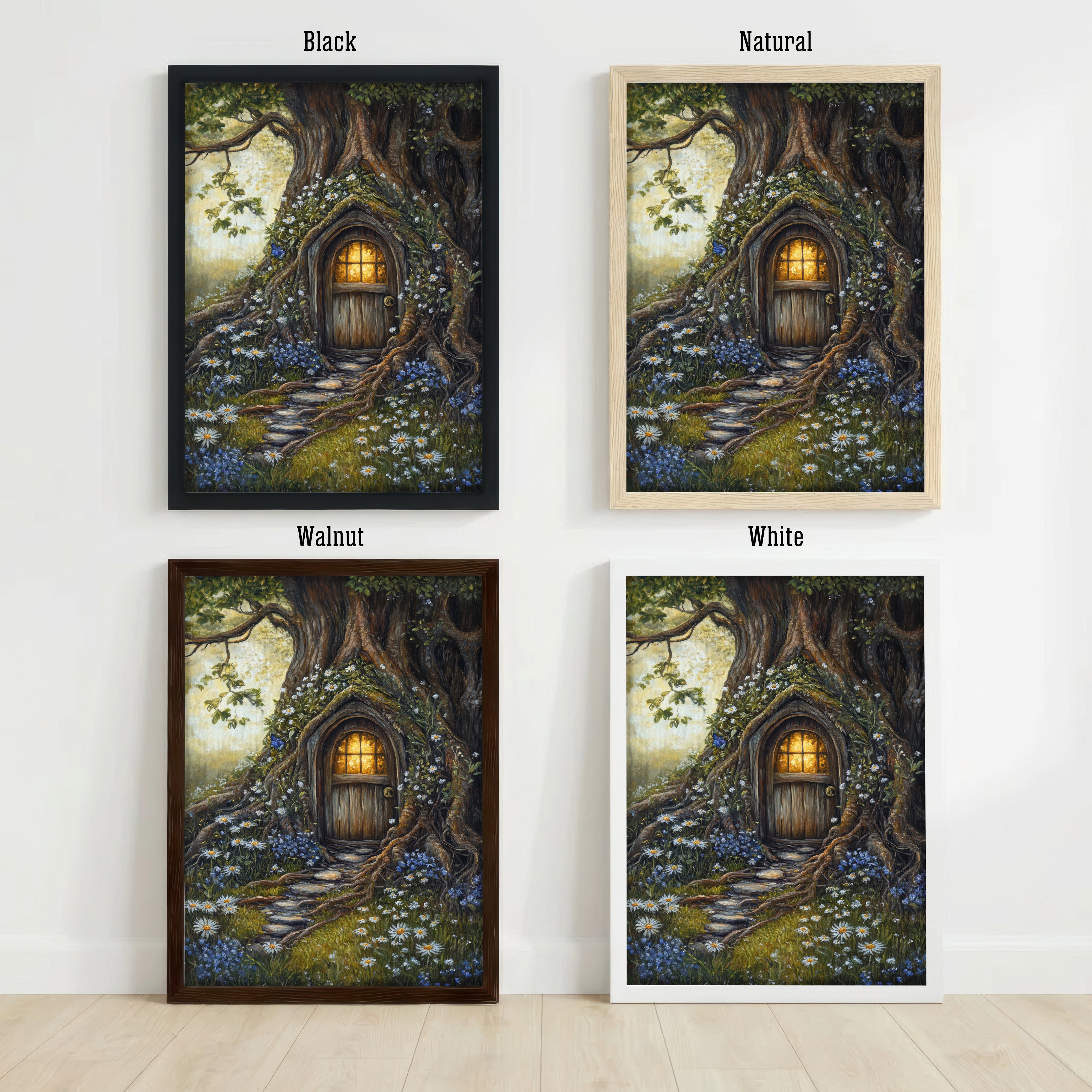 Enchanted Tree Door Art Print