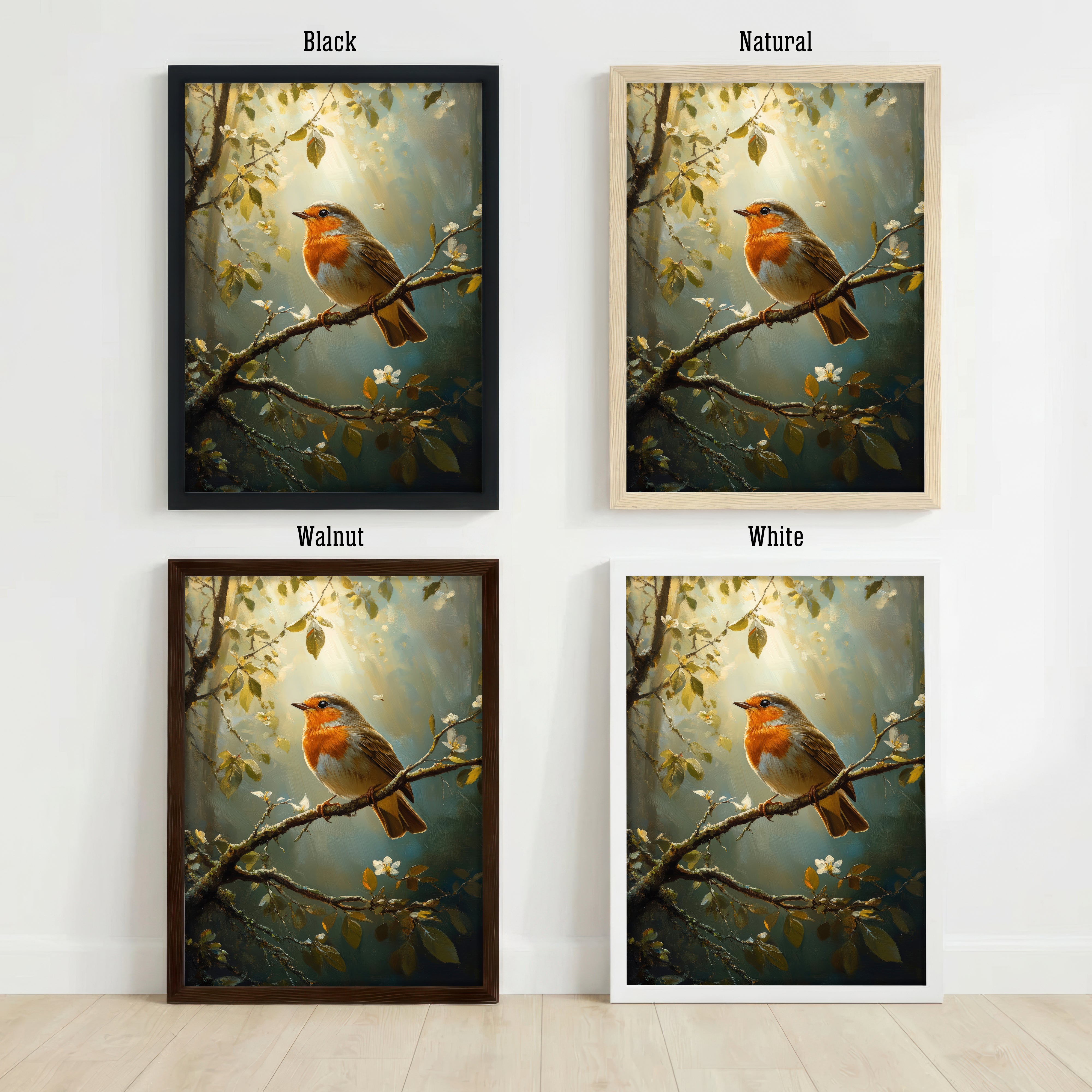 Robin Blossom Art Print