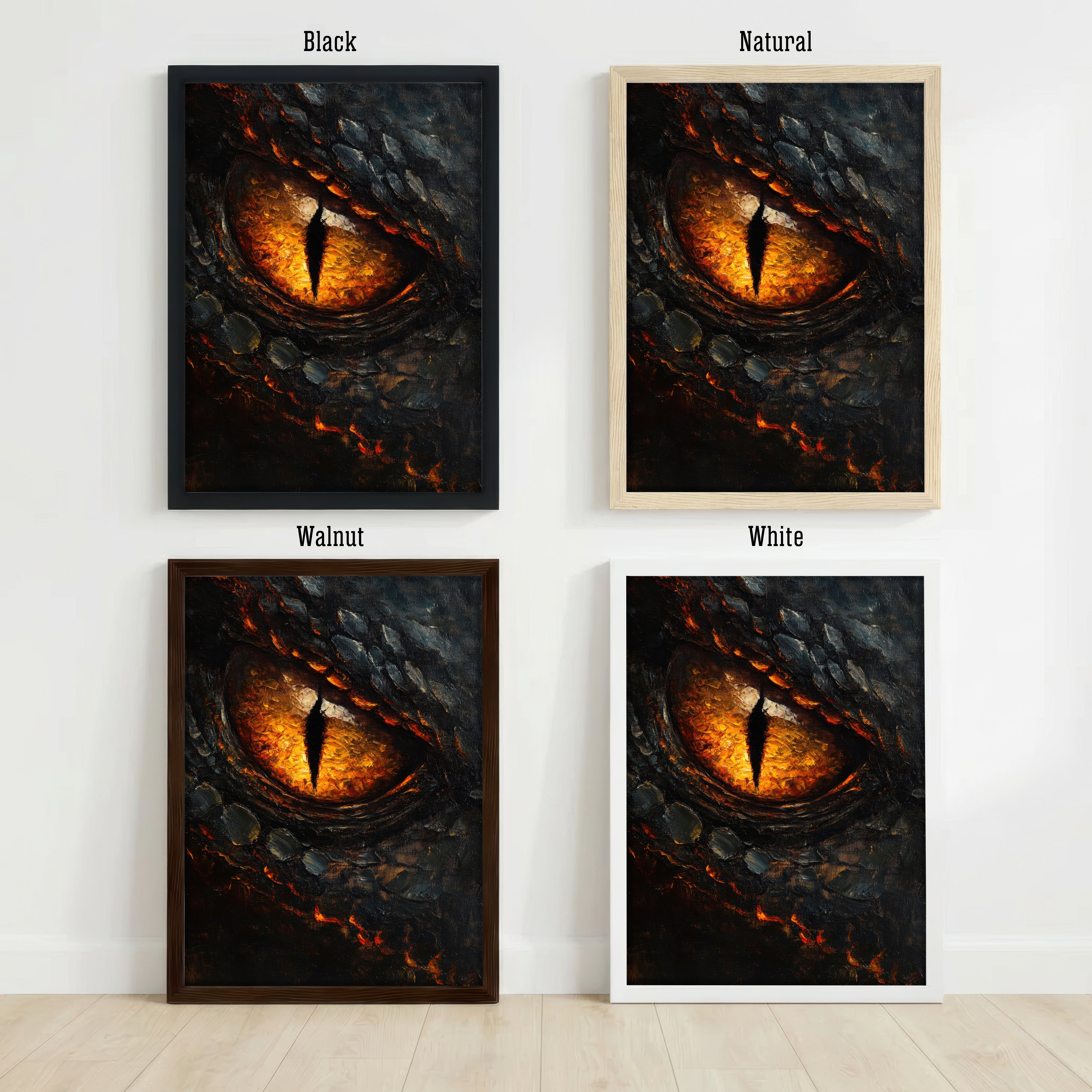 Fiery Dragon Eye Art Print