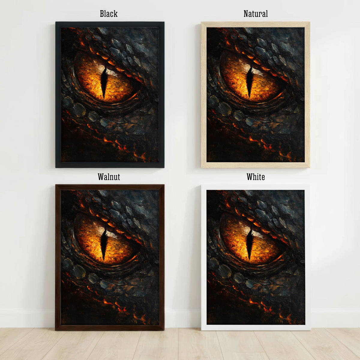 Fiery Dragon Eye Art Print
