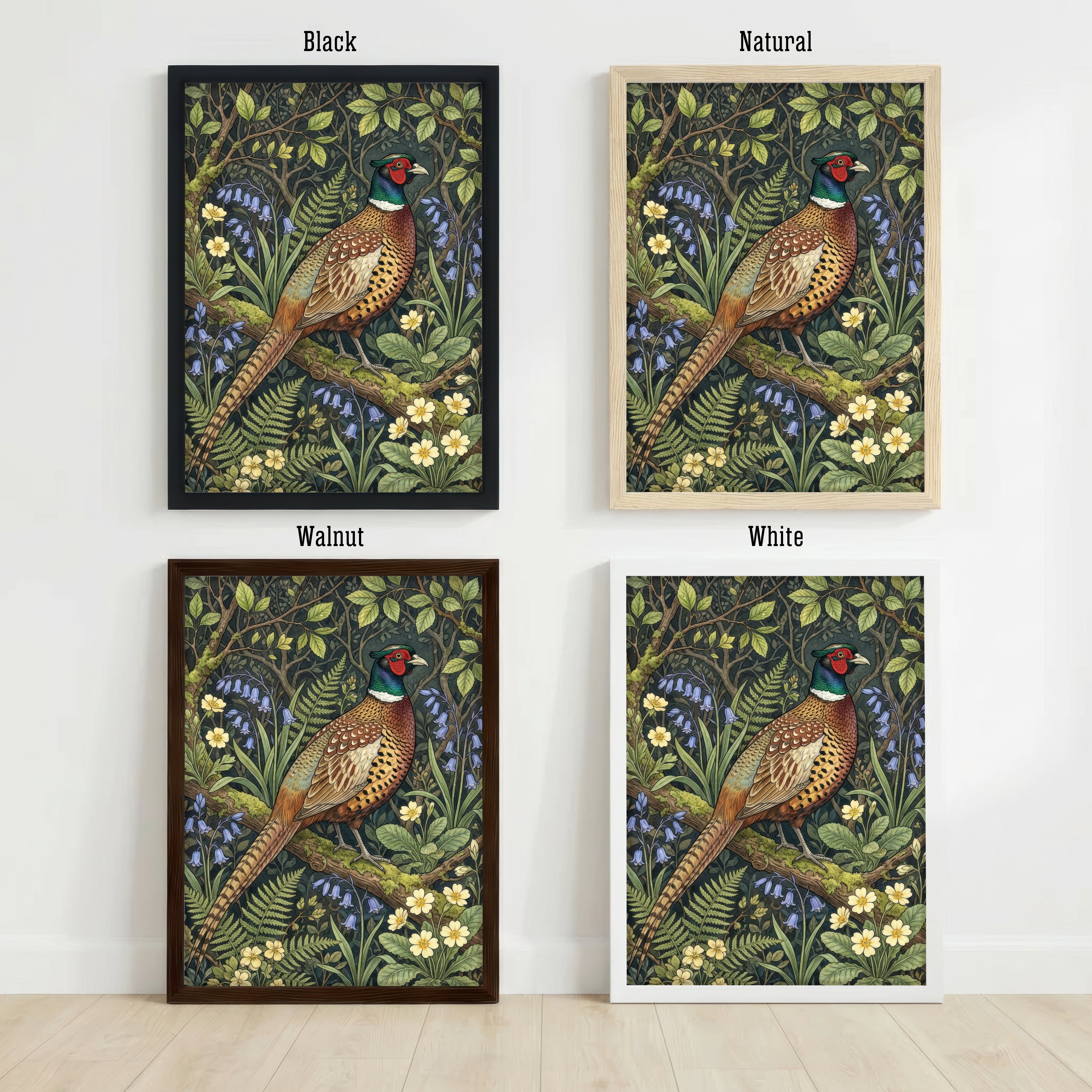 Pheasant Botanical Art Print
