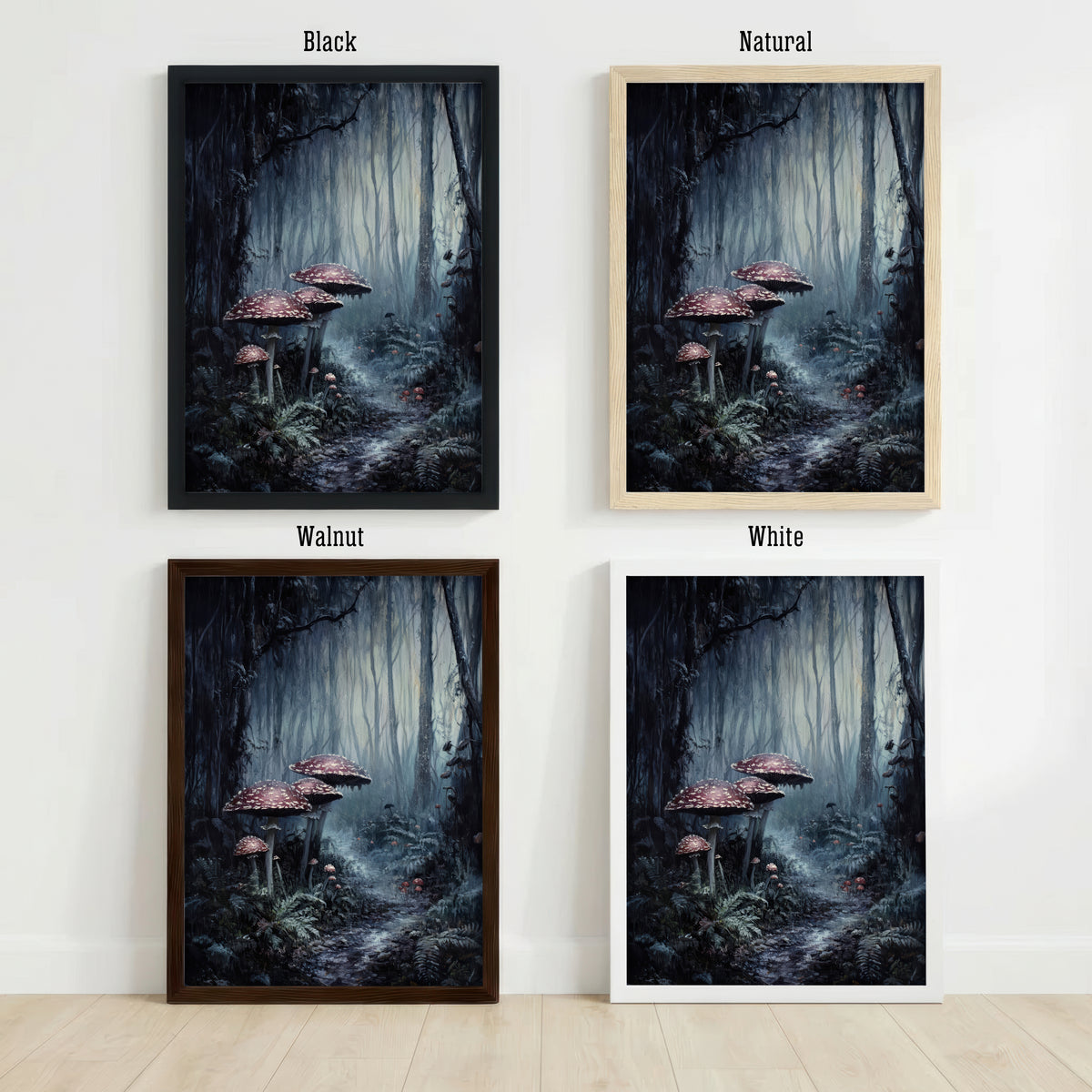 Enchanted Woodland Mushroom Art Print