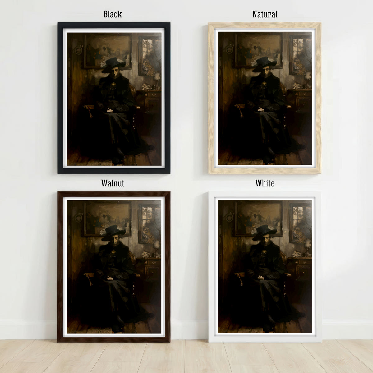 Mysterious Gentleman Dark Academia Art Print