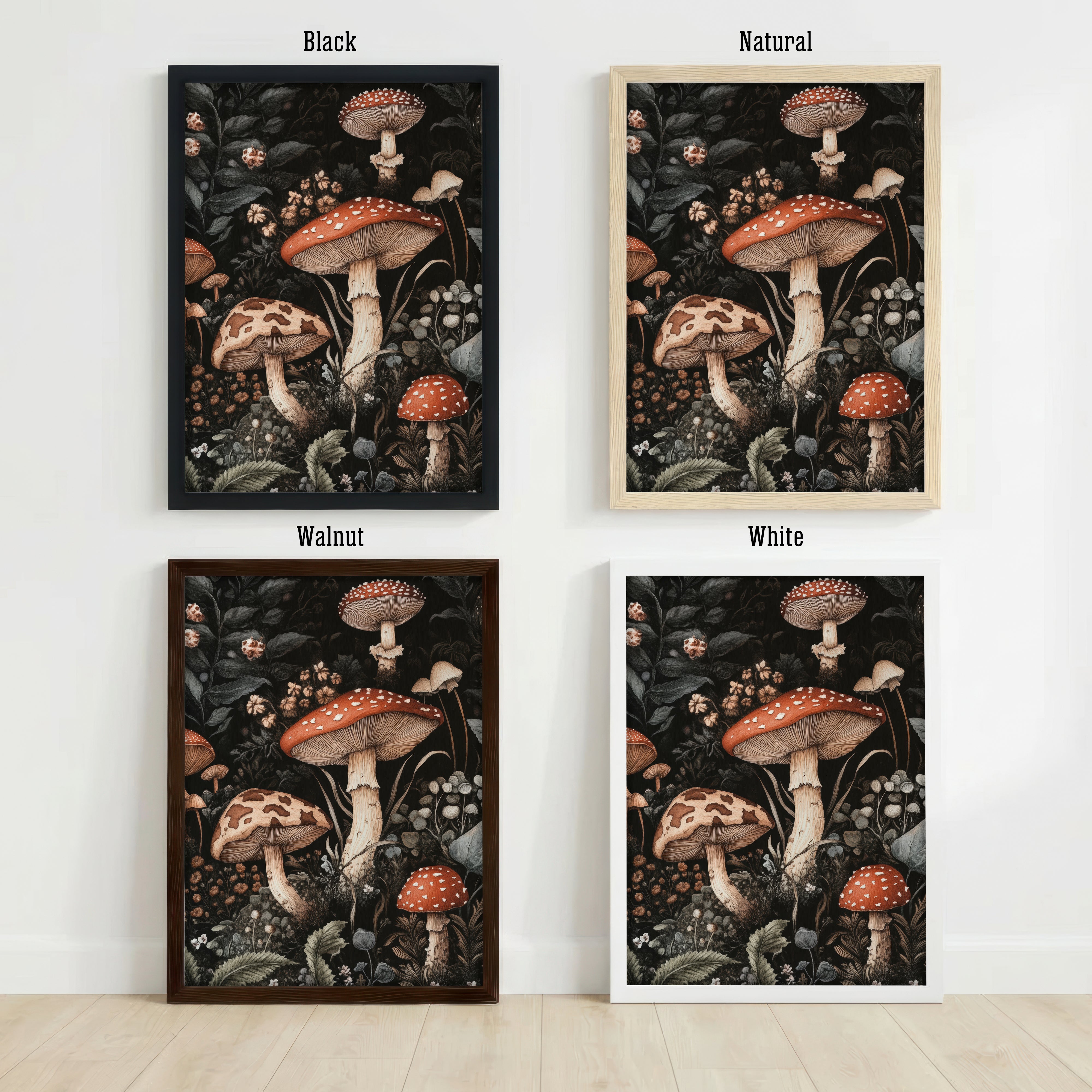 Vintage Mushroom Botanical Art Print