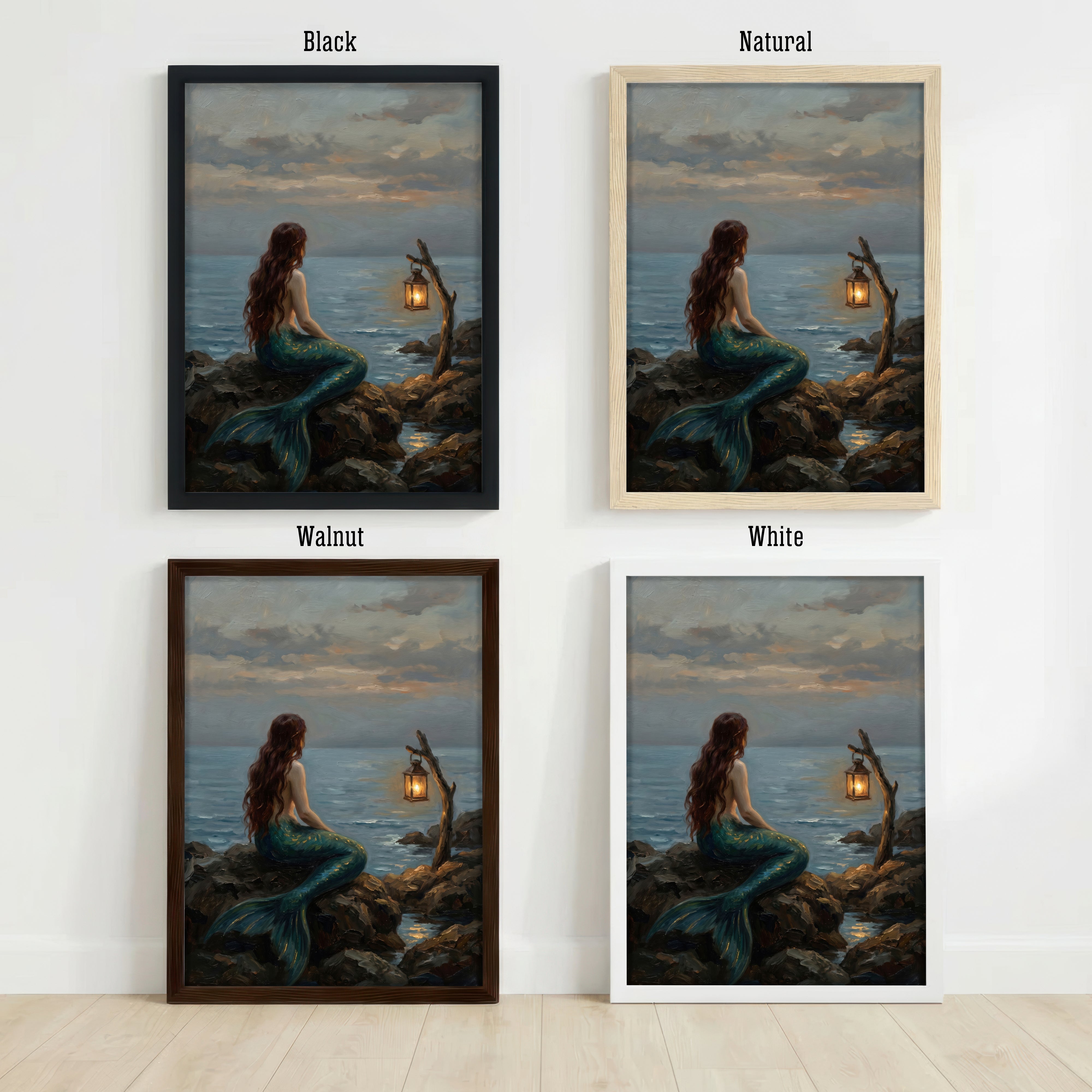 Mermaid by the Sea Art Print
