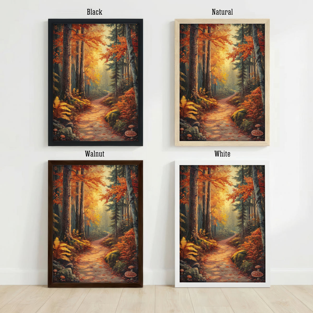 Autumn Forest Path Art Print