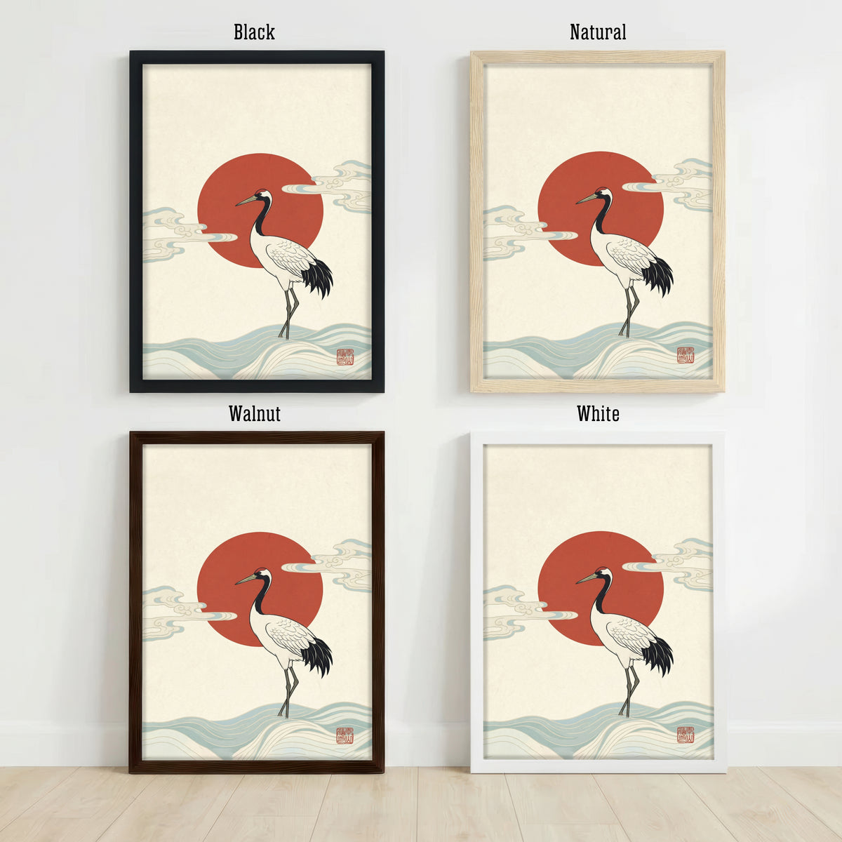 Japanese Crane Art Print