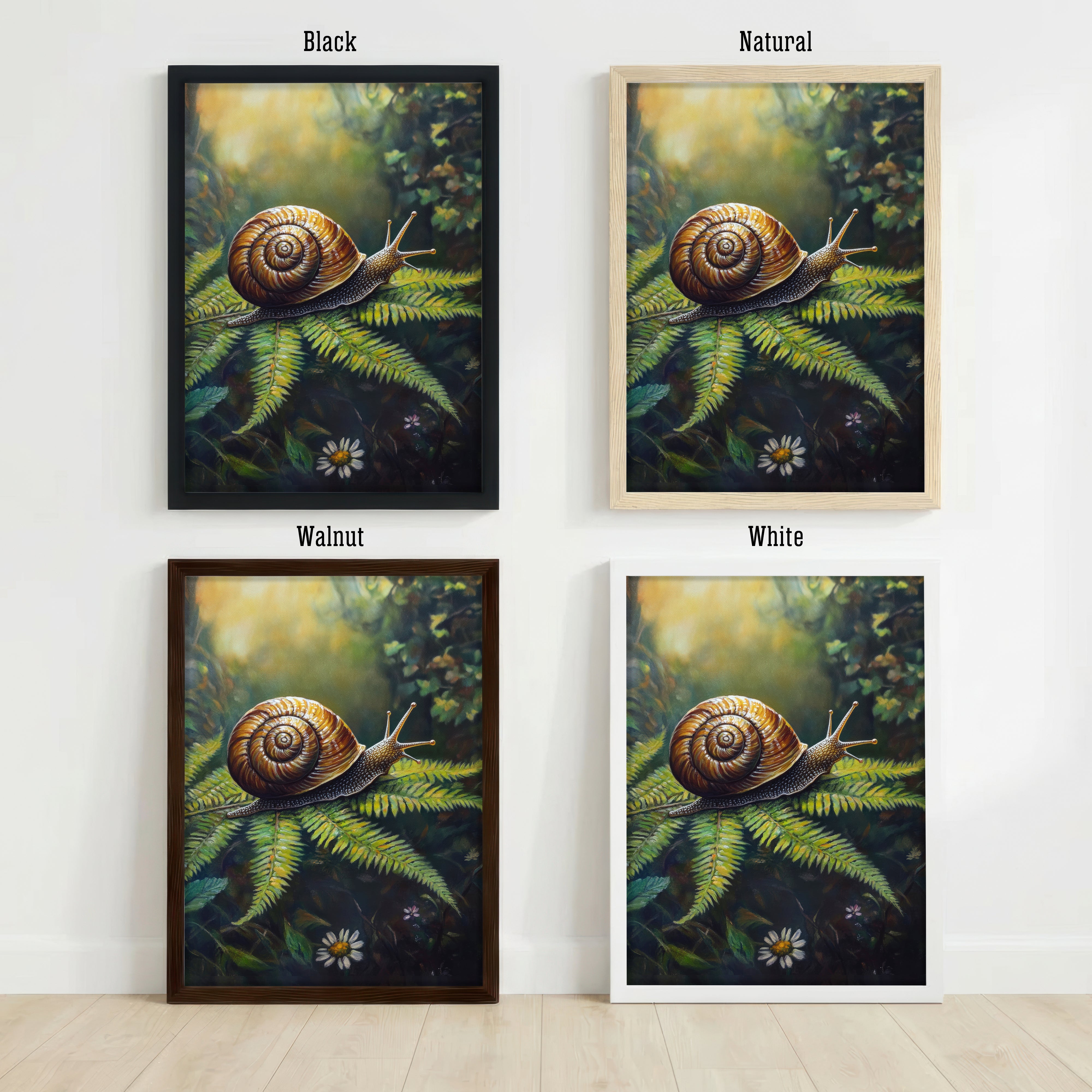Woodland Snail Art Print
