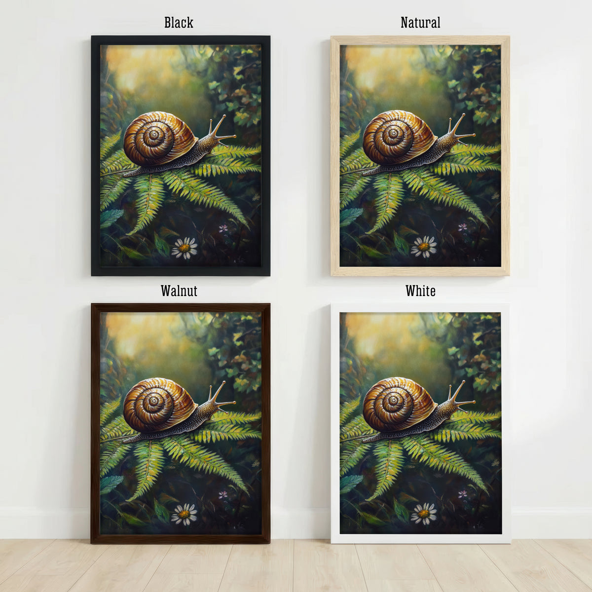 Woodland Snail Art Print