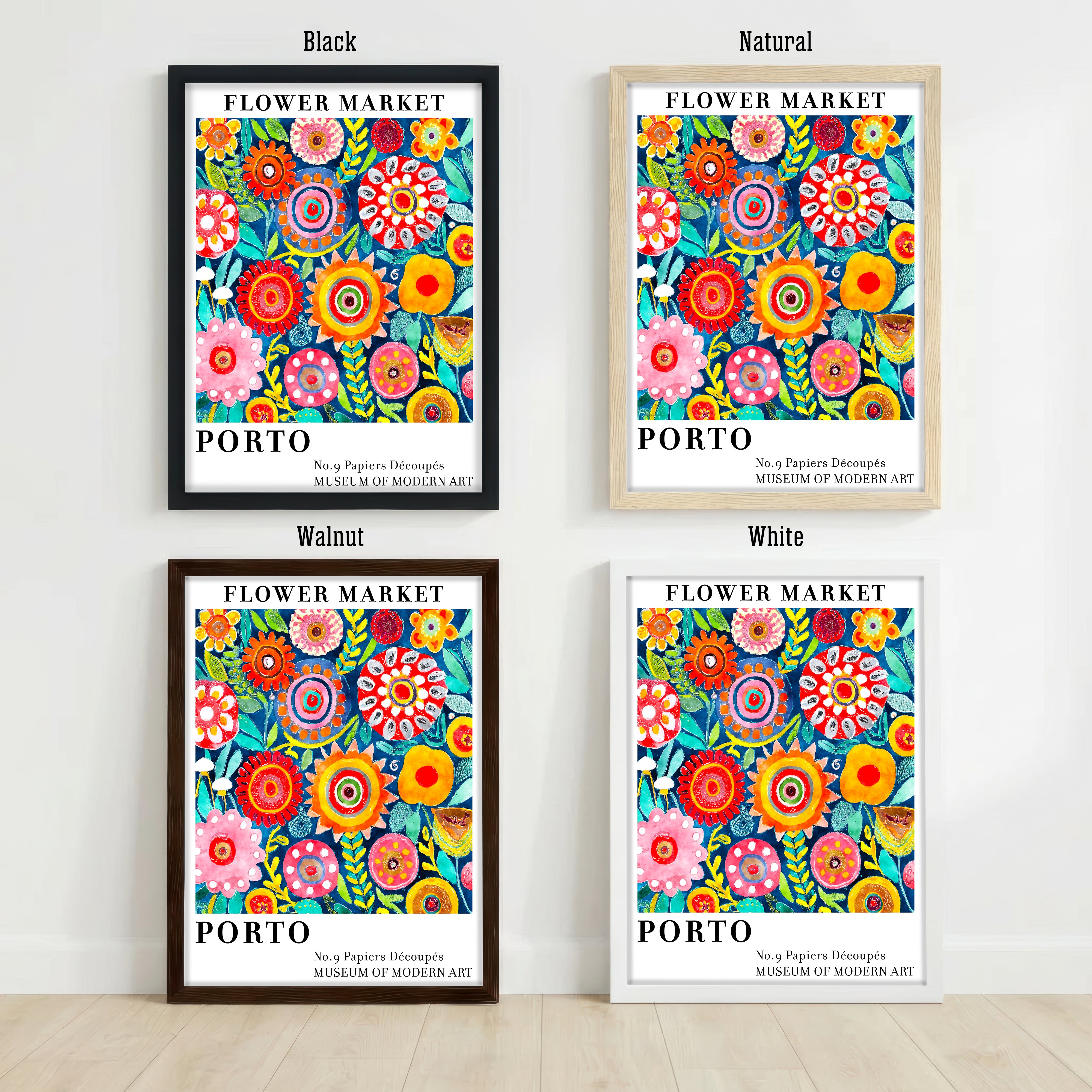 Porto Flower Market Art Print