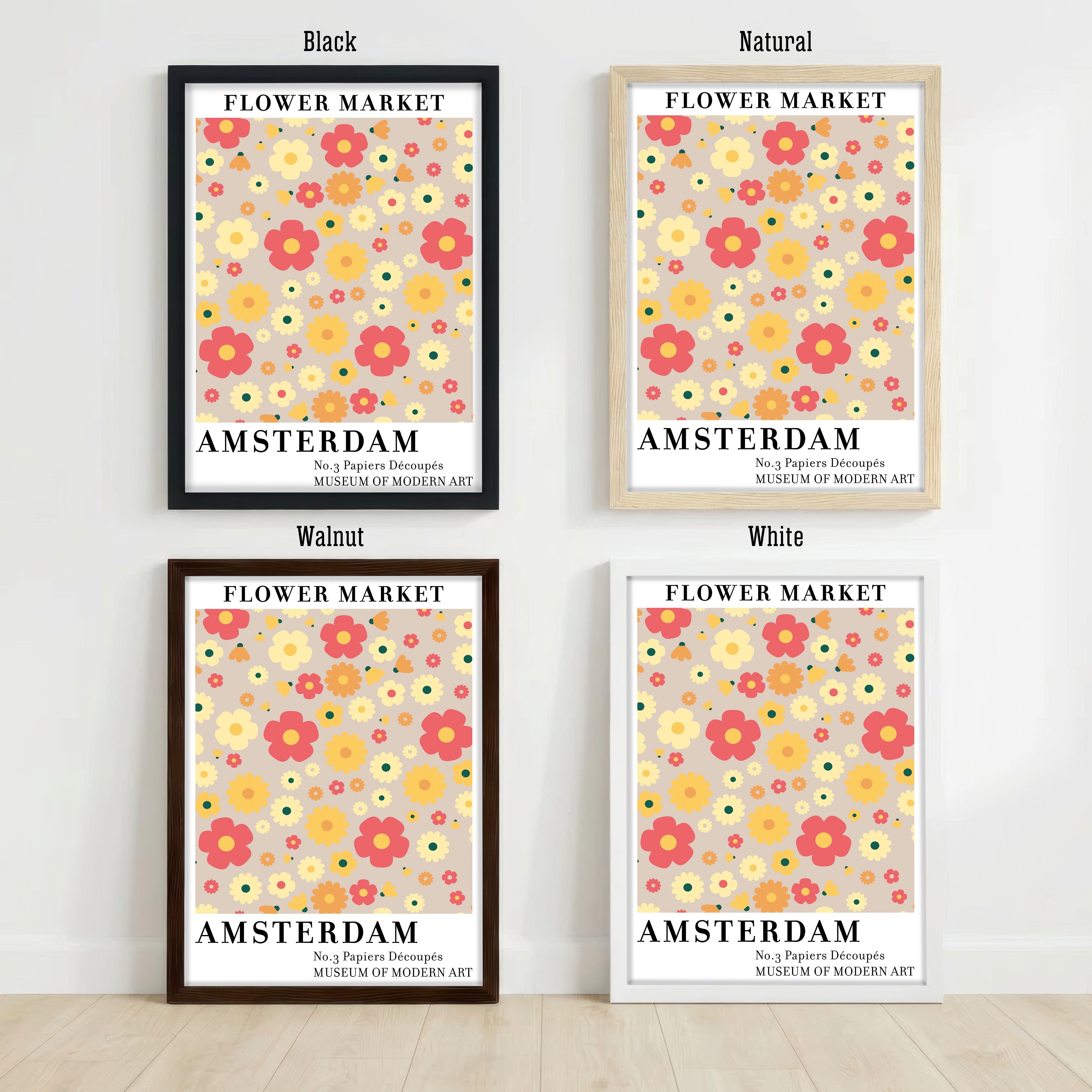 Amsterdam Flower Market Art Print
