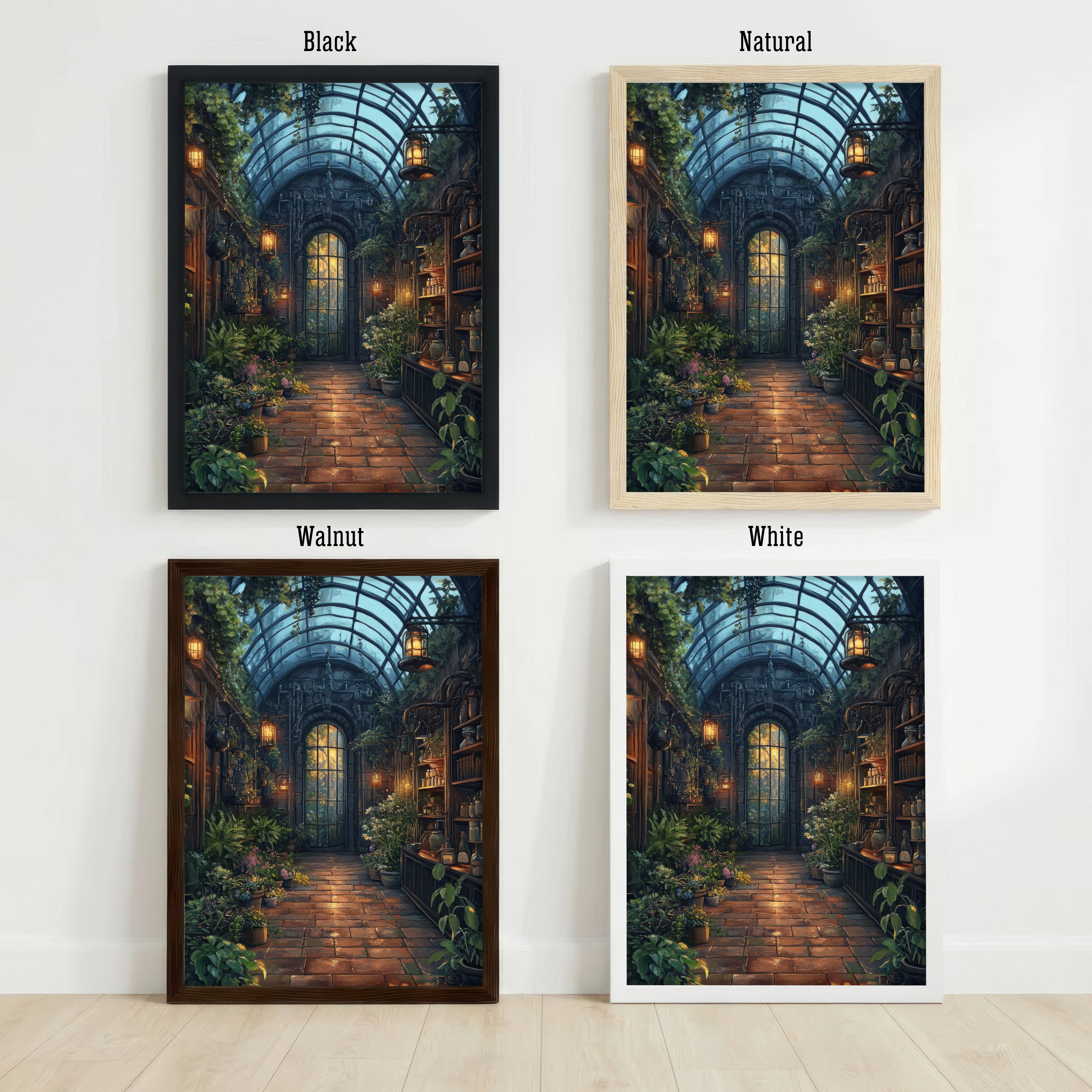 Enchanted Conservatory Botanical Art Print