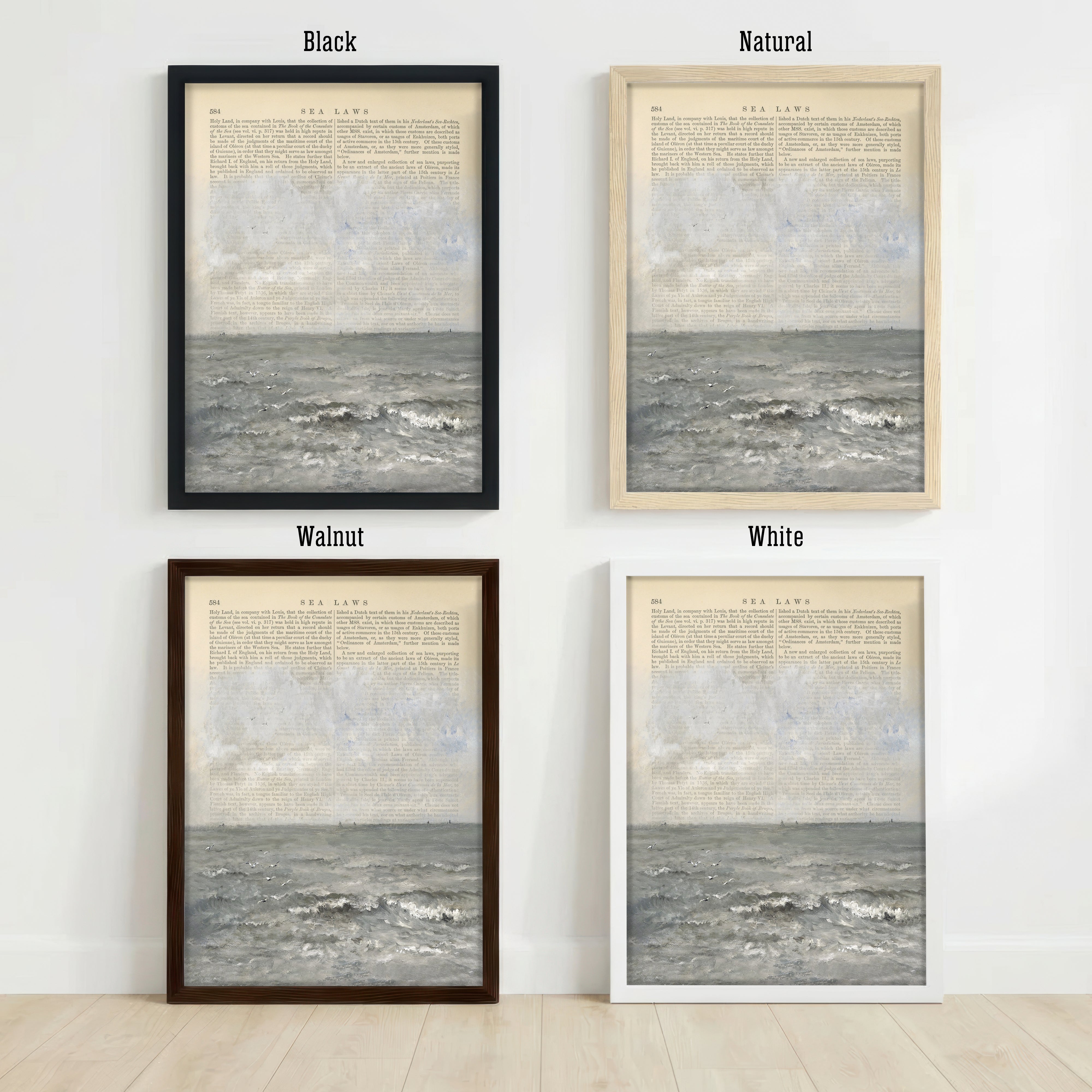 Vintage Sea Laws Ocean Art Print