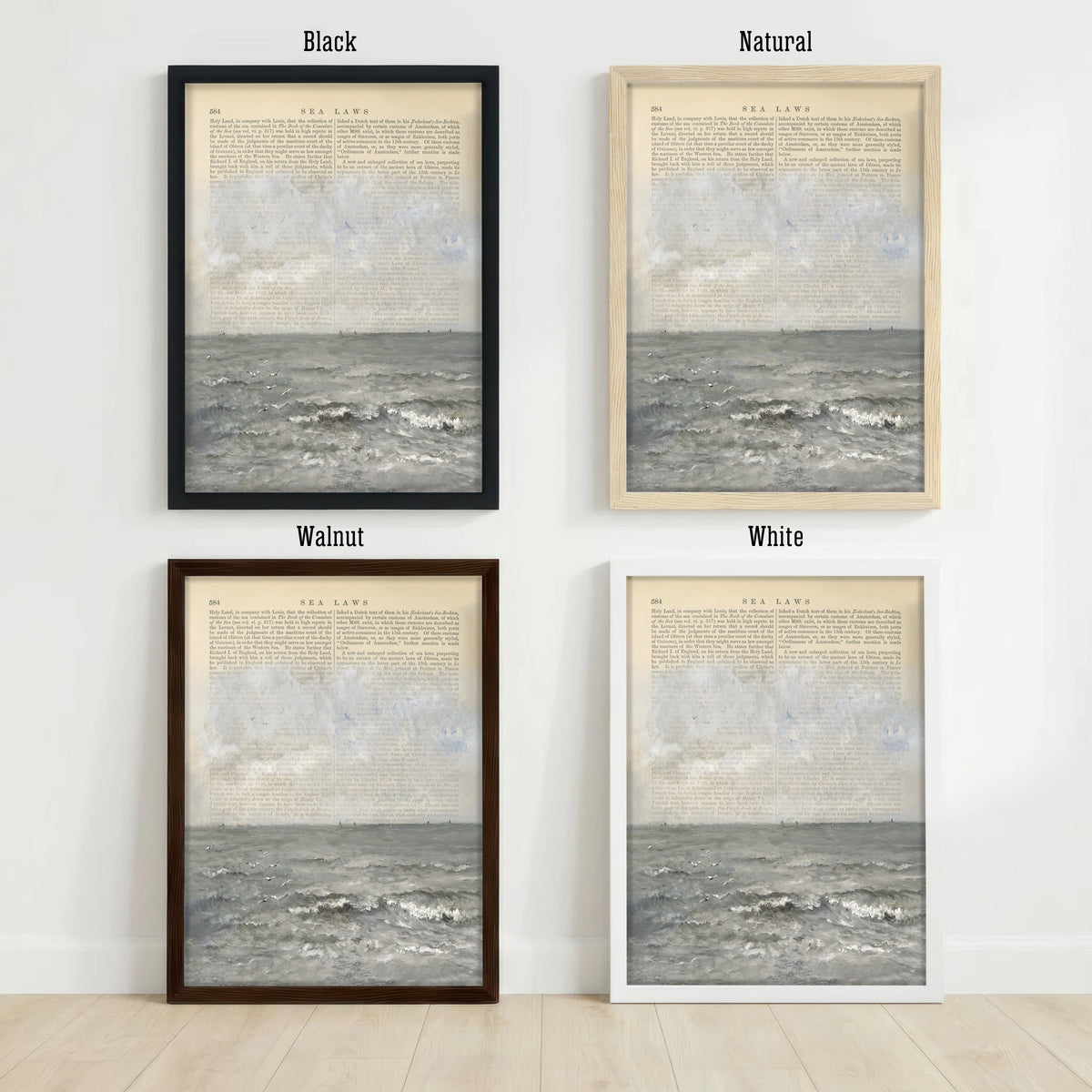 Vintage Sea Laws Ocean Art Print