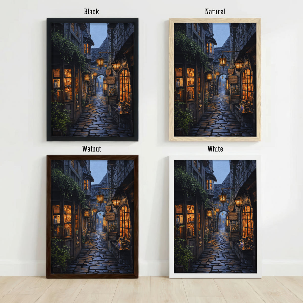 Medieval Lantern Alley Art Print