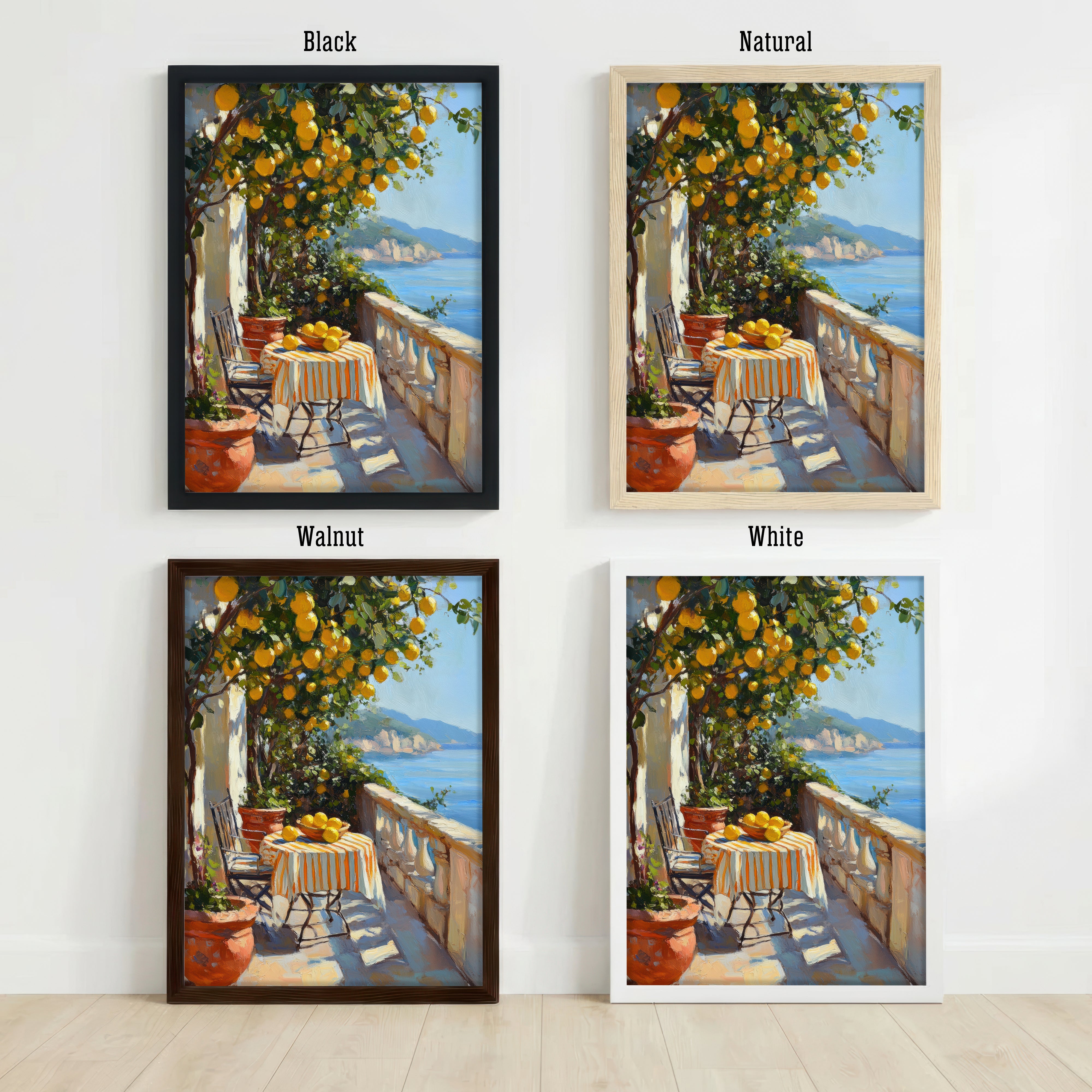 Mediterranean Lemon Tree Art Print