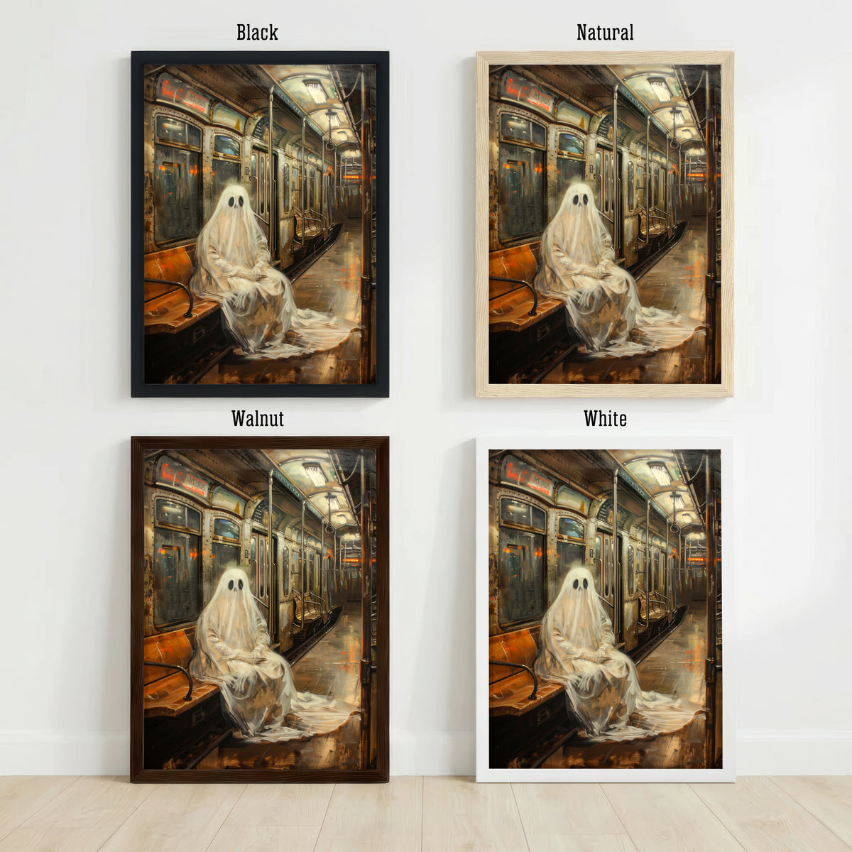 Ghost on the Subway Art Print