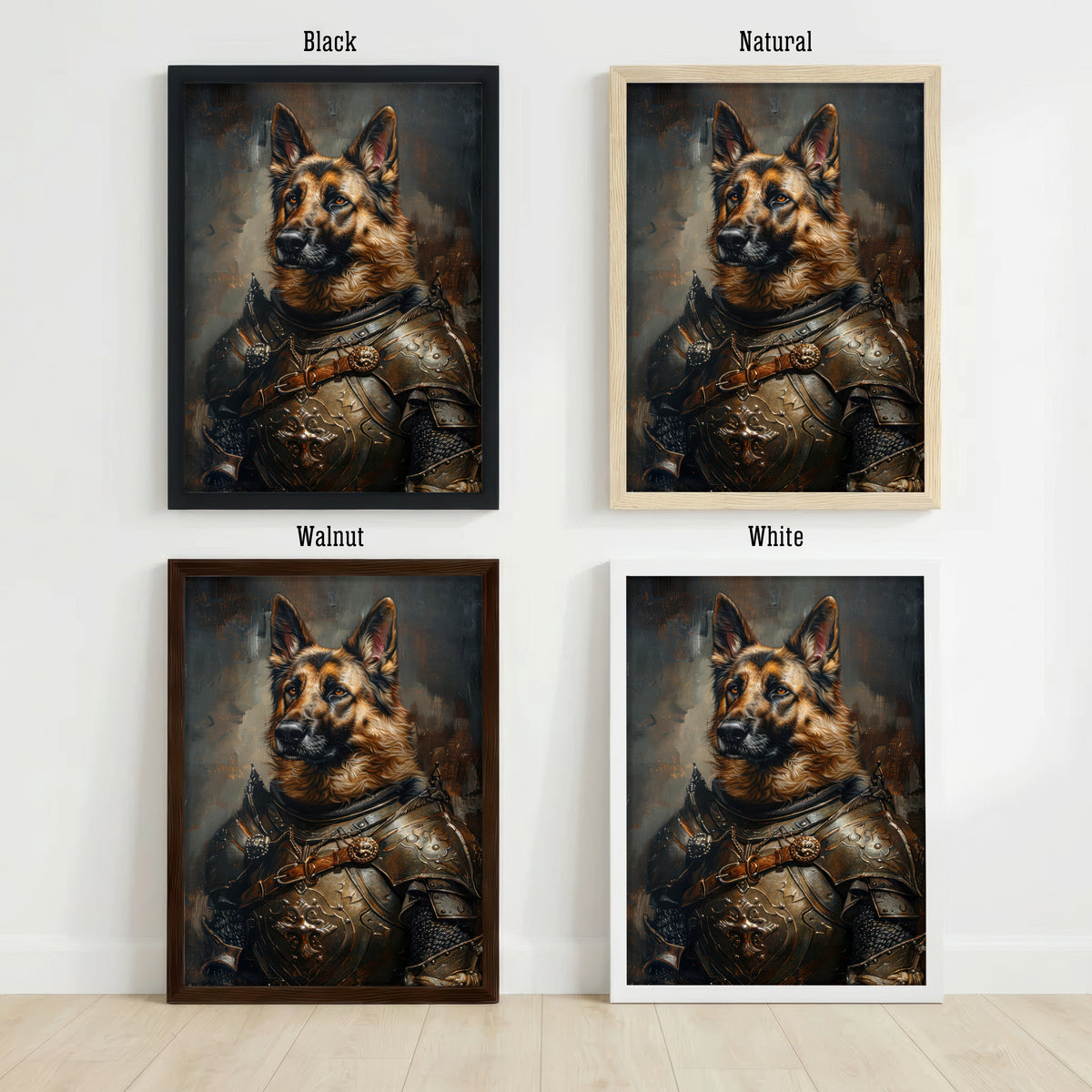 Armoured German Shepherd Art Print