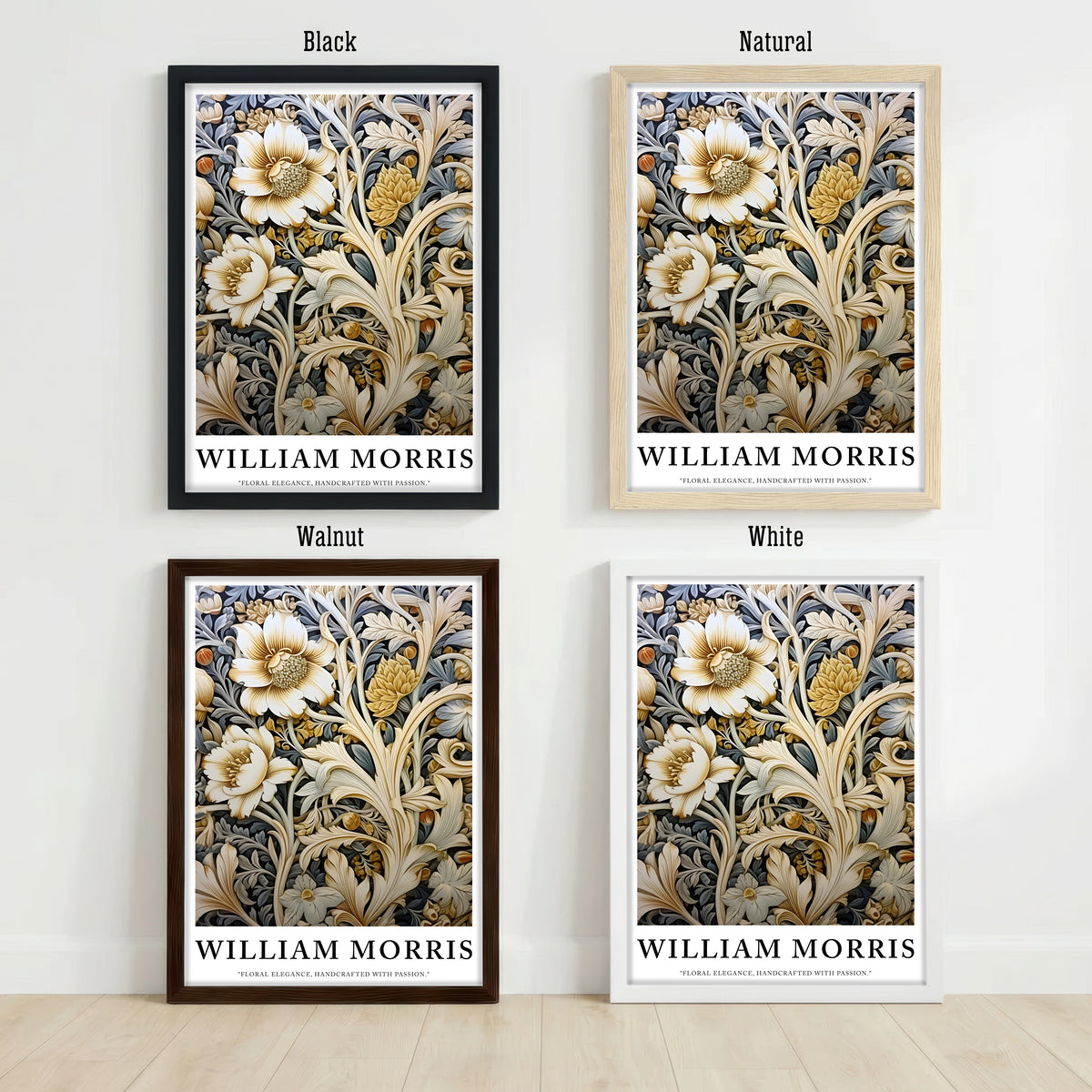 William Morris Inspired Floral Art Print