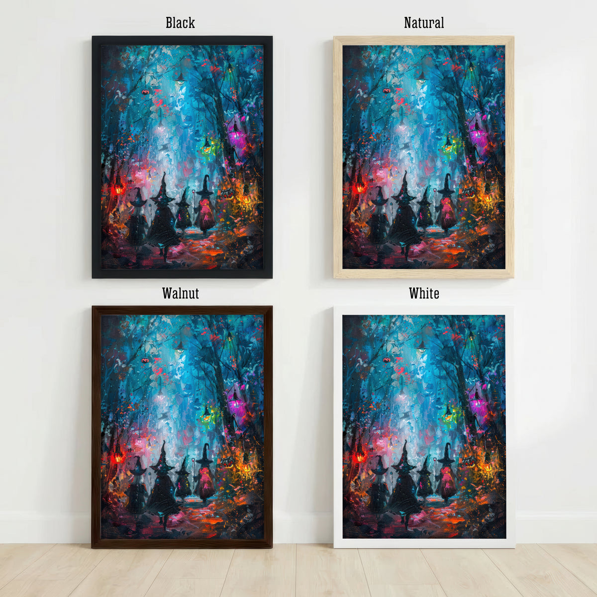 Enchanted Witch Gathering Art Print