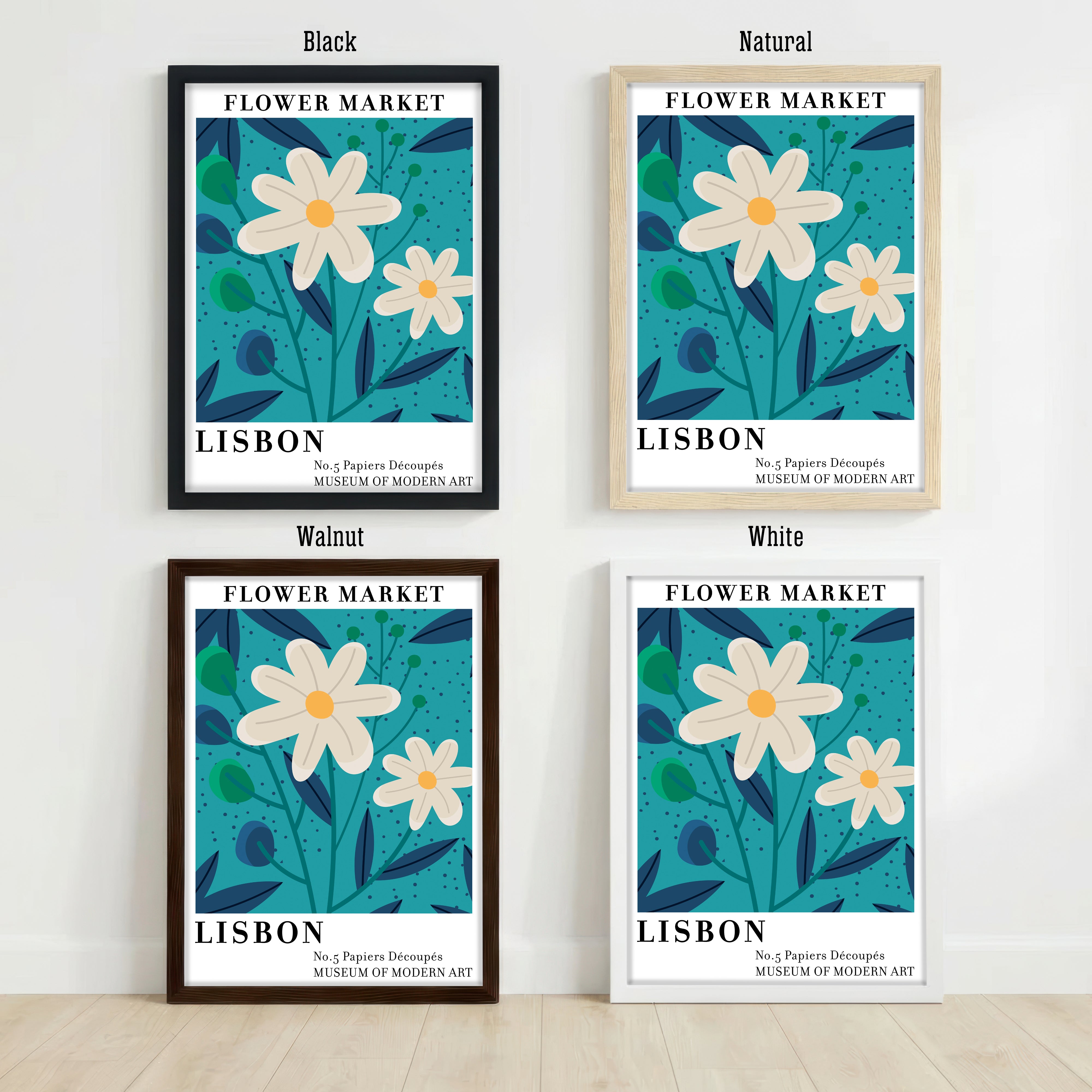 Lisbon Flower Market Art Print