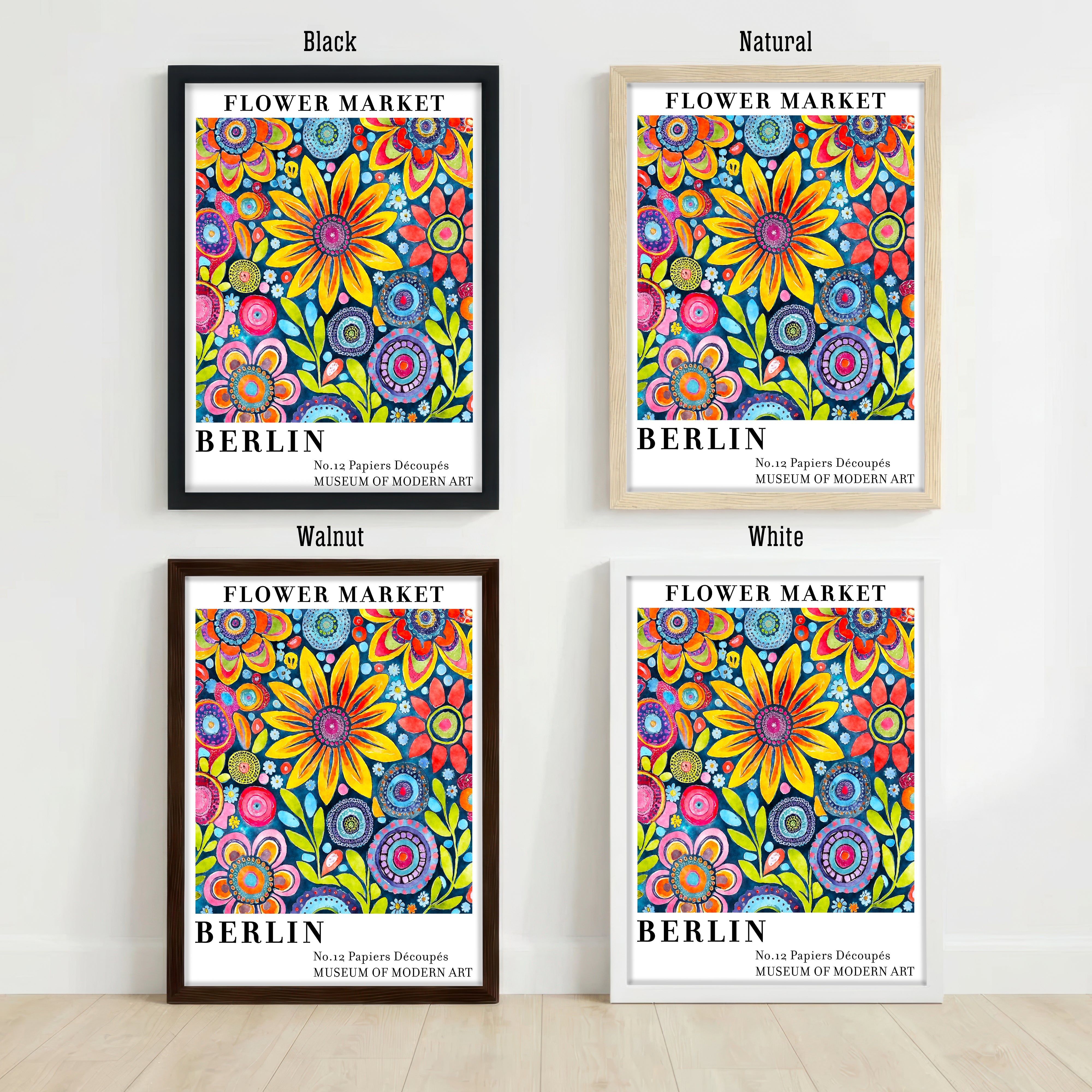 Berlin Flower Market Art Print