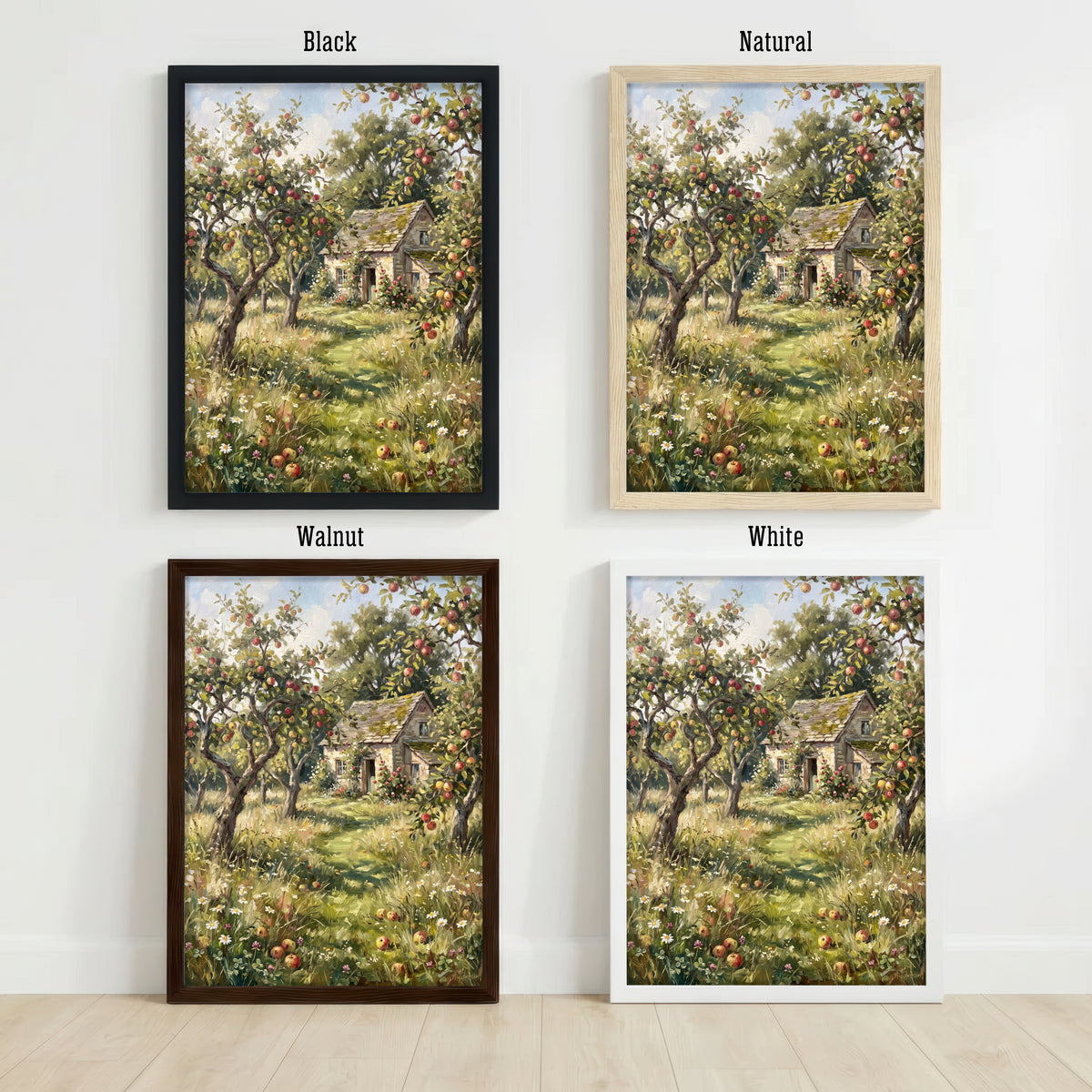 Apple Orchard Cottage Art Print