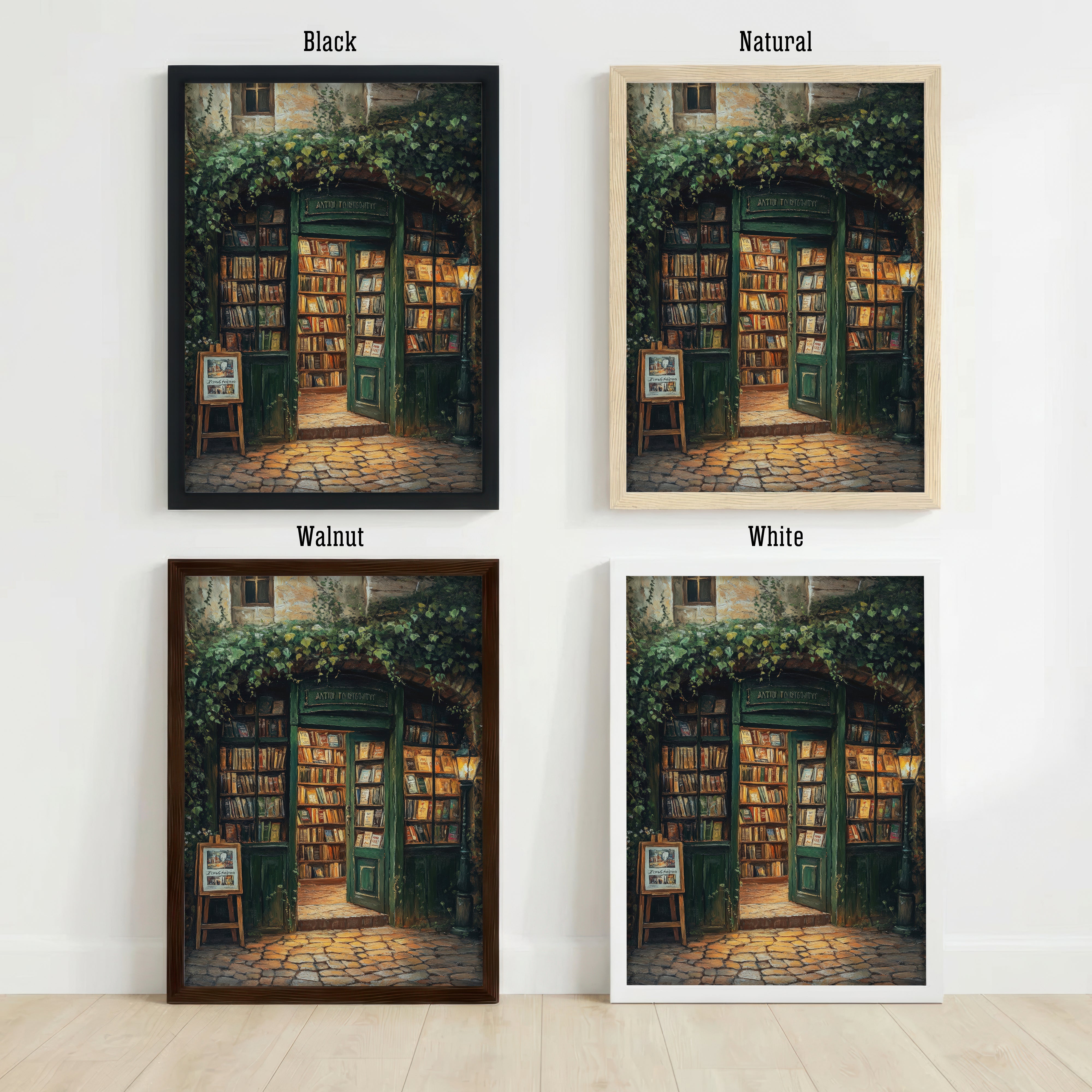 Ivy-Covered Bookshop Art Print