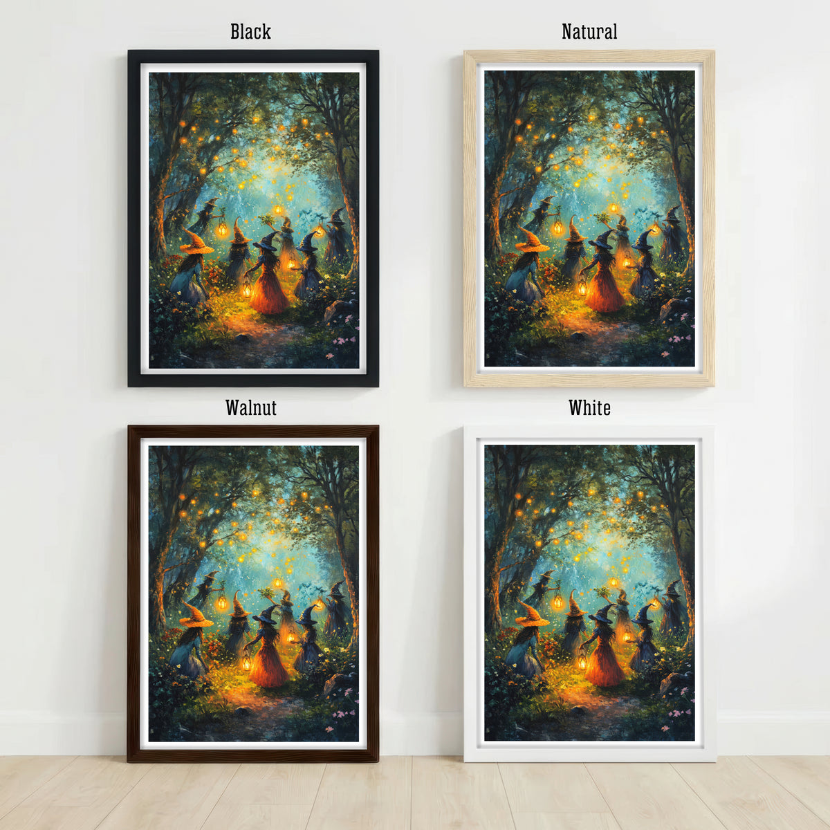 Enchanted Forest Witches Art Print