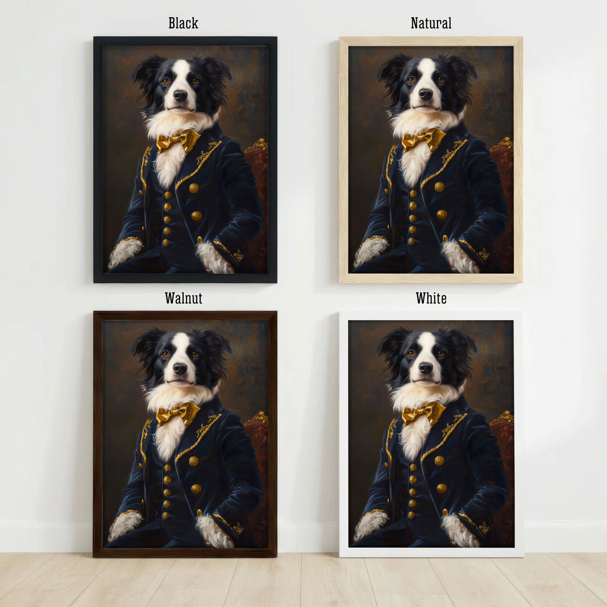 Regal Dressed Dog Art Print