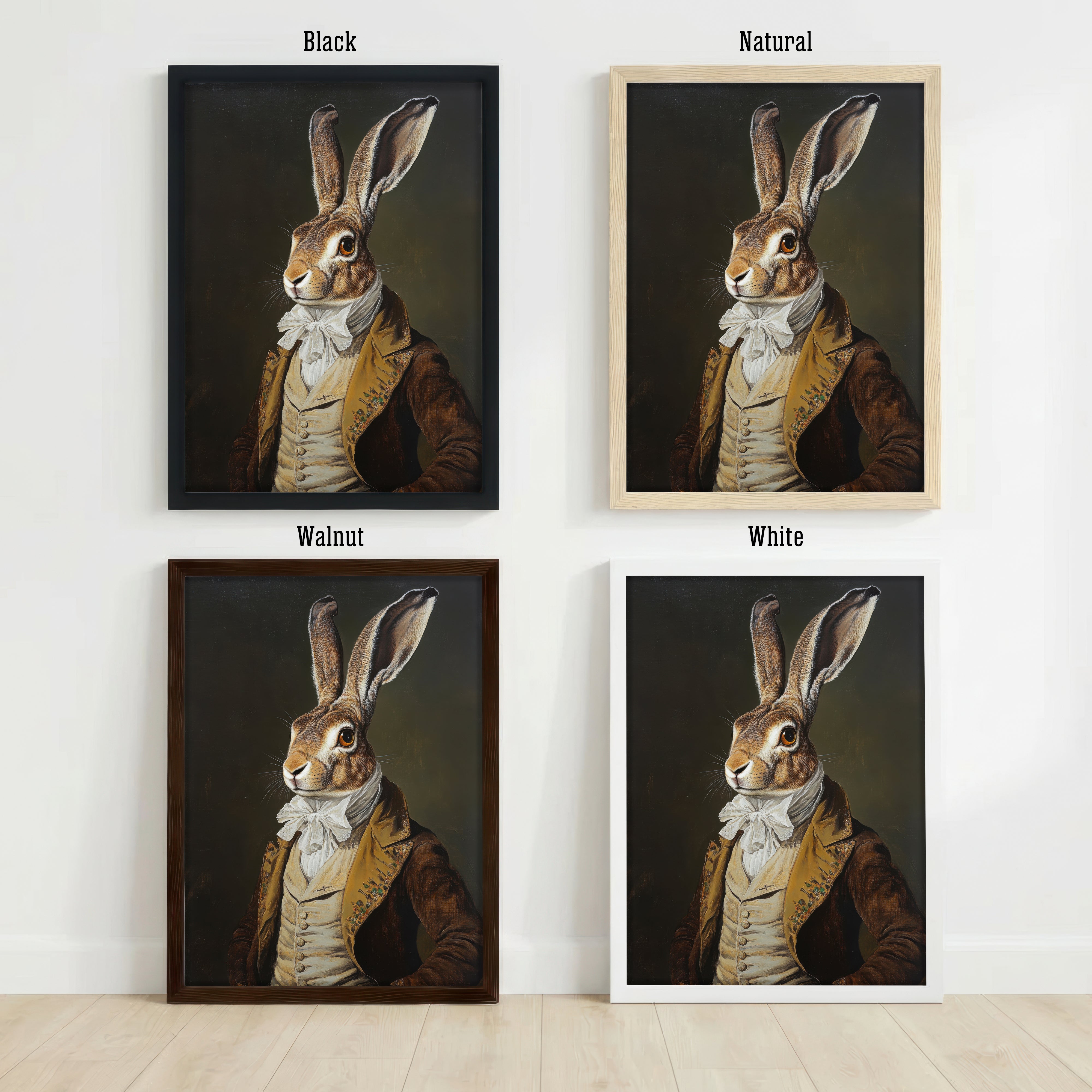 Victorian Hare Portrait Art Print