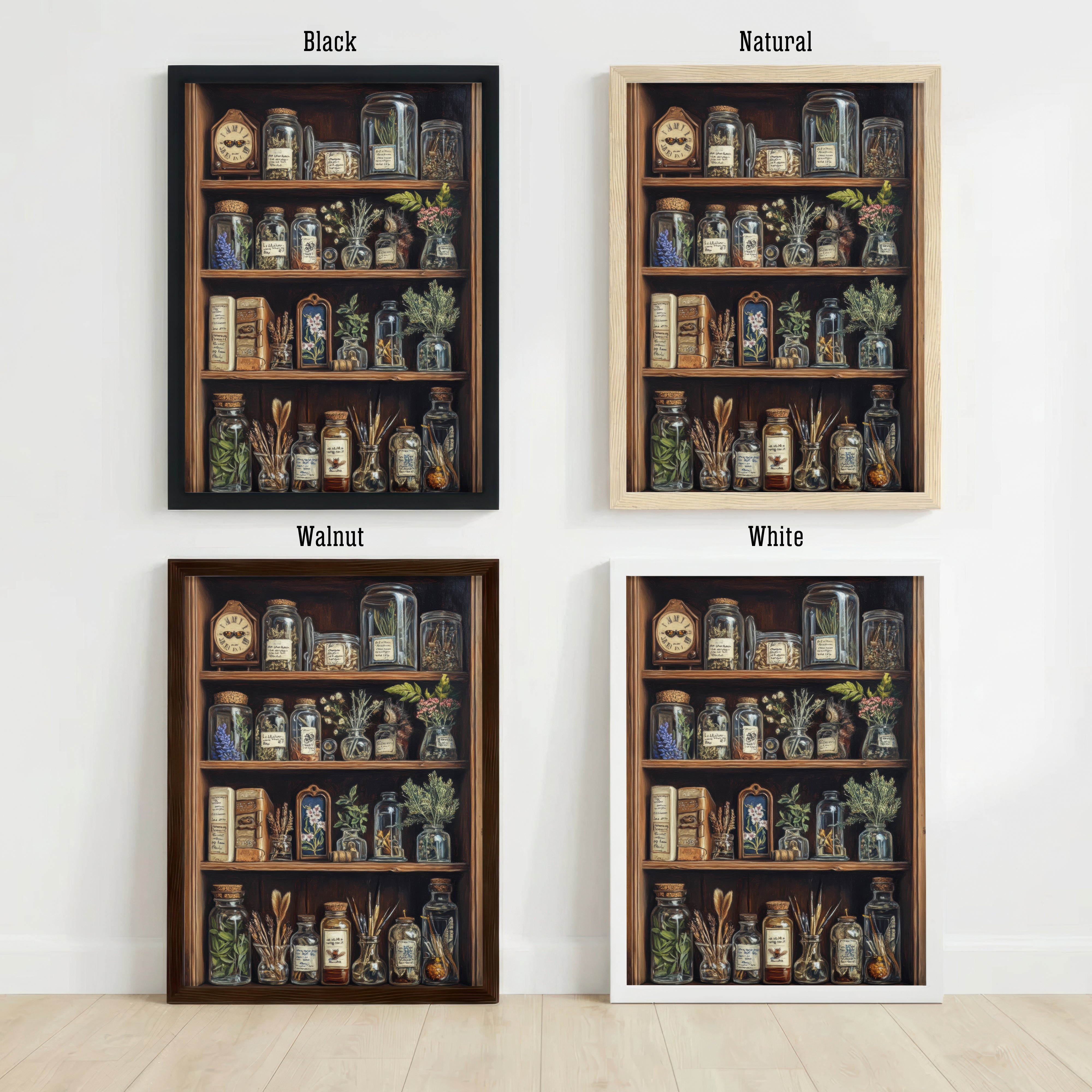 Vintage Apothecary Cabinet Art Print