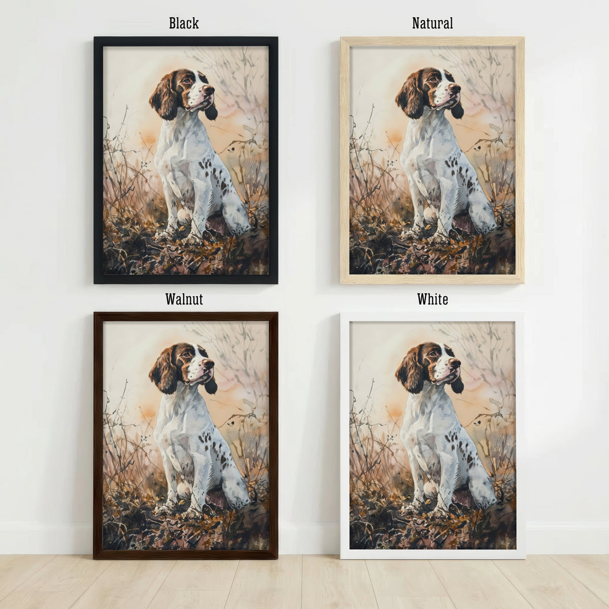 Watercolour Spaniel Dog Art Print