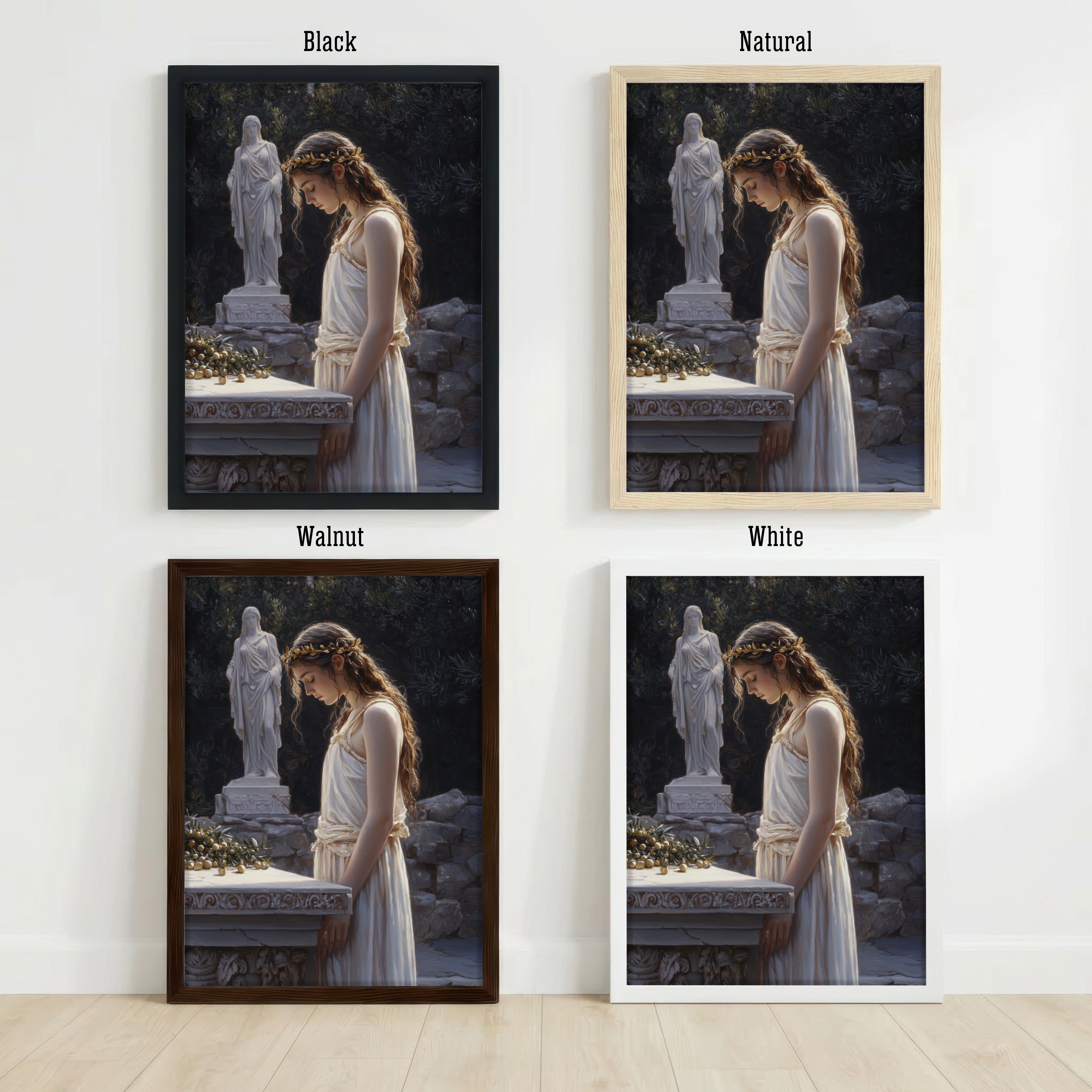 Classical Woman Romantic Art Print