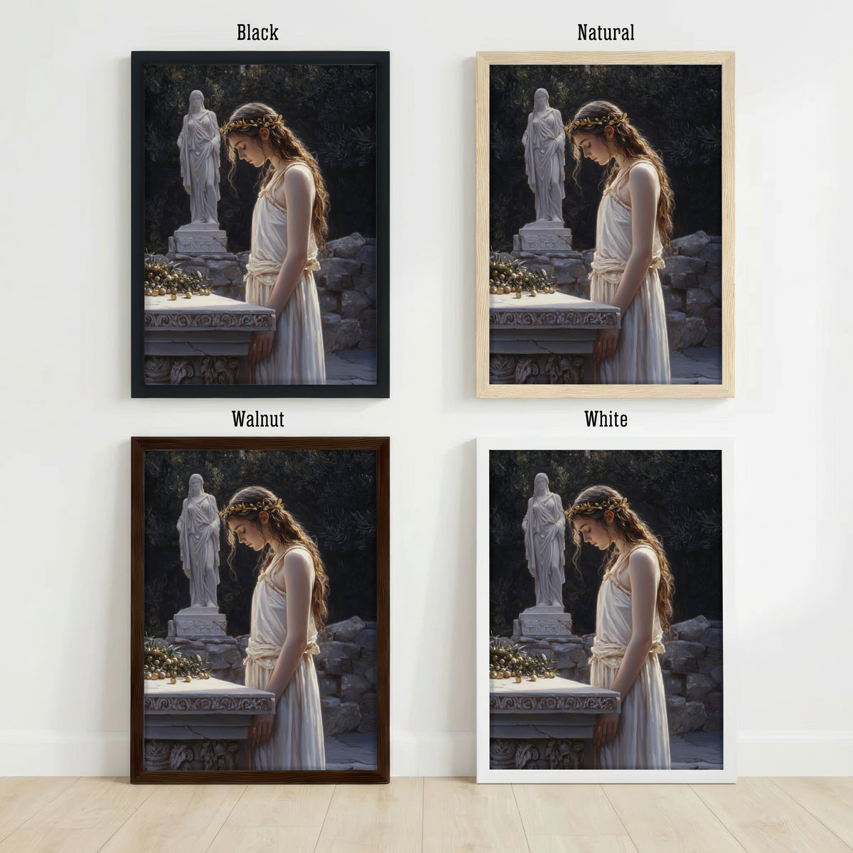 Classical Woman Romantic Art Print
