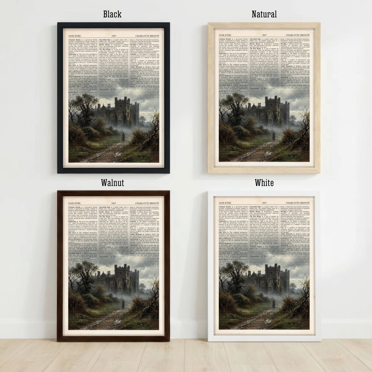Jane Eyre Gothic Literature Art Print