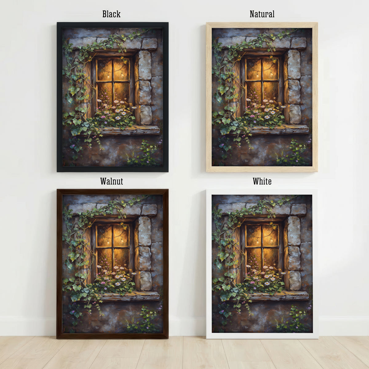 Ivy Cottage Window Art Print